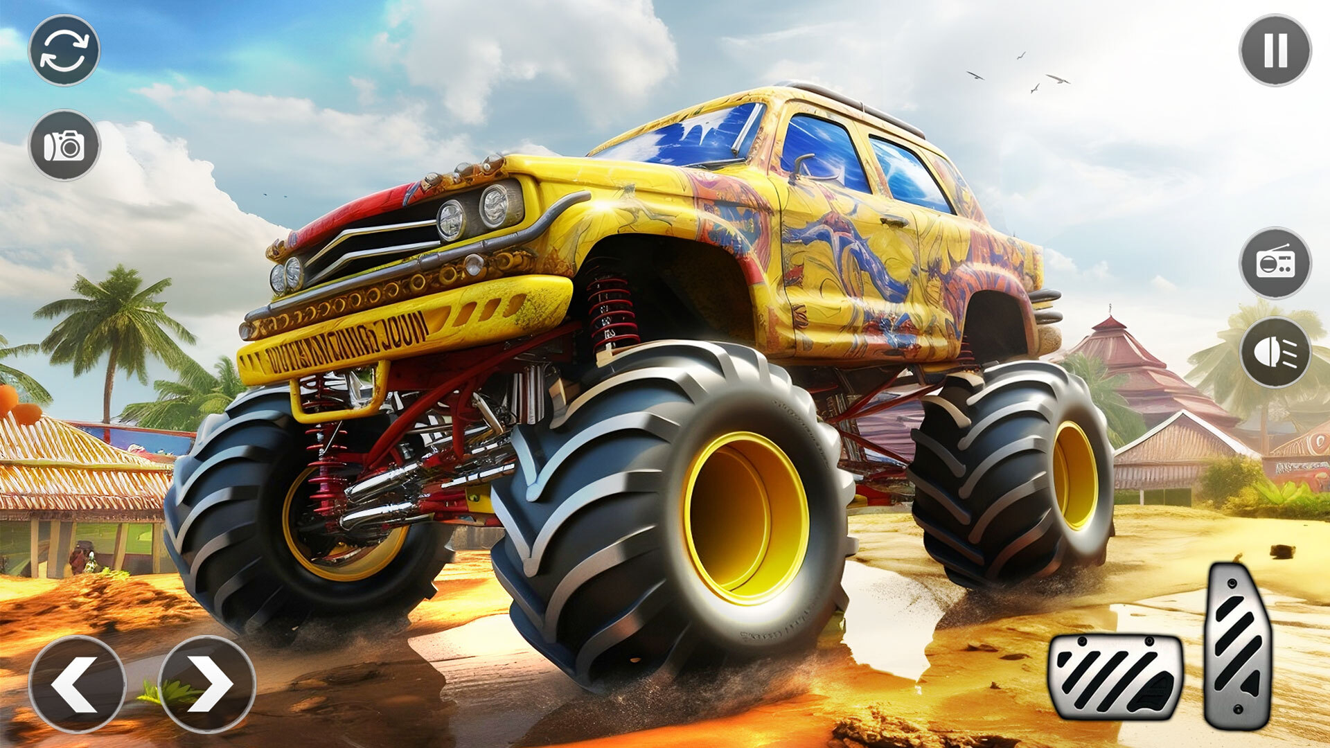 اسکرین شات 3 بازی Monster Truck Stunt -Car Crash