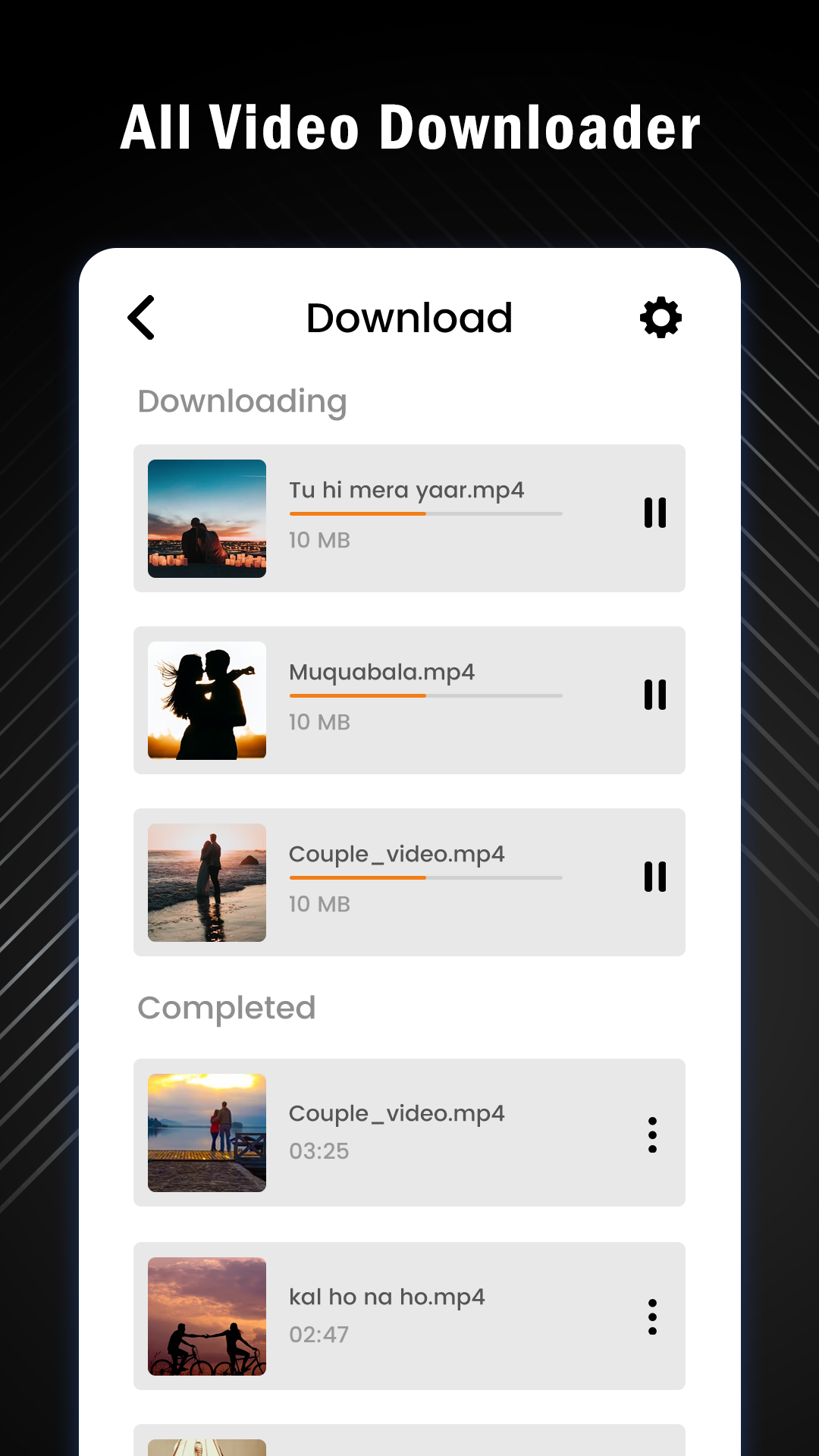 اسکرین شات 2 برنامه All Video Download browser