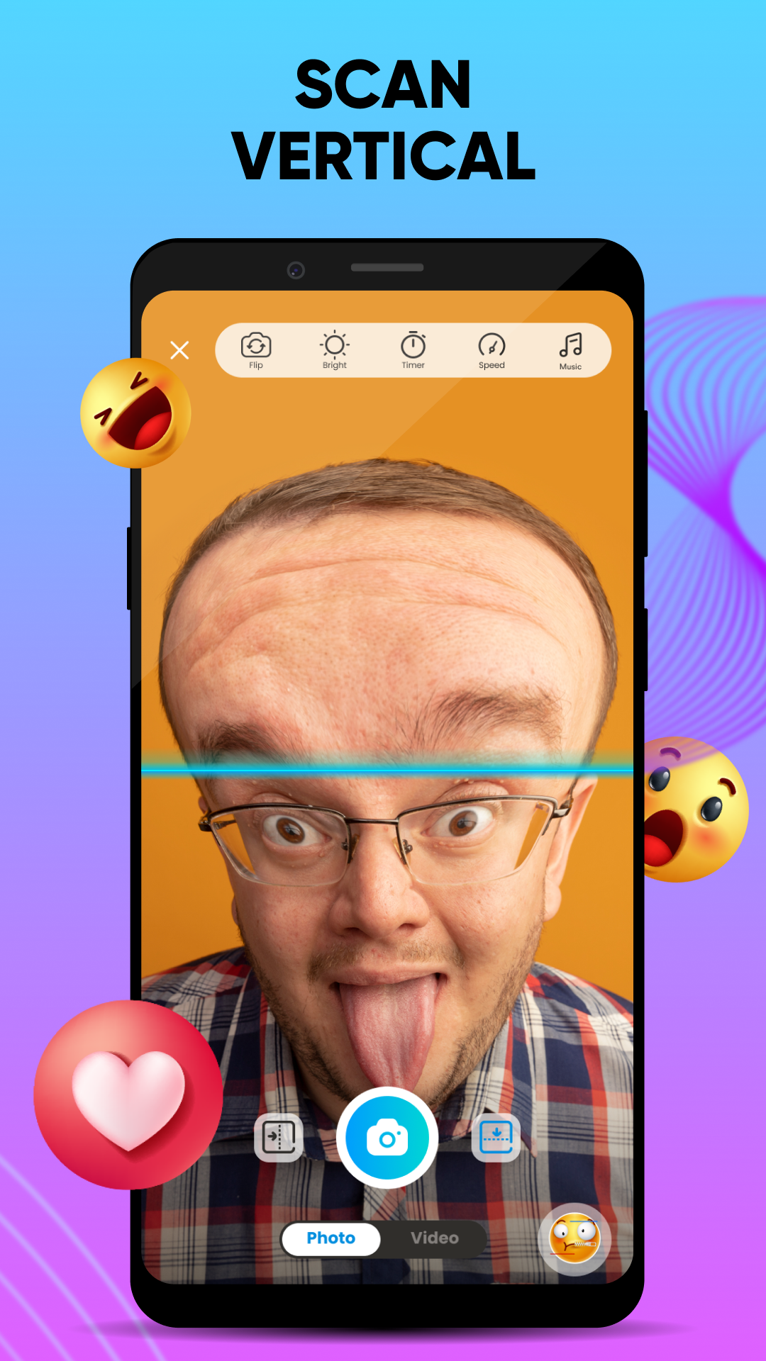 اسکرین شات 3 برنامه Time Warp Scan - Face Scan