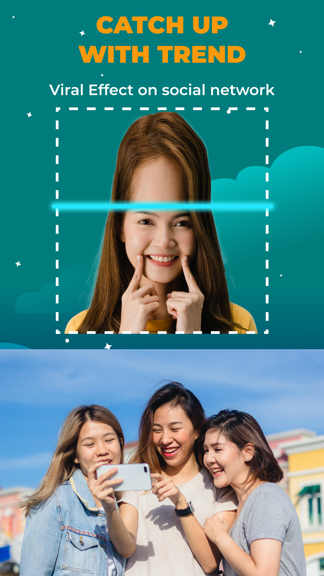 اسکرین شات 3 برنامه Time Warp Scan Cam&Face Filter