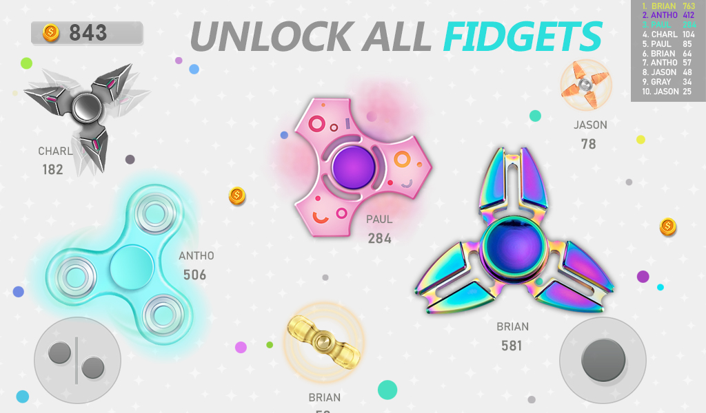 اسکرین شات 4 بازی Realtime Fidget Spinner Games