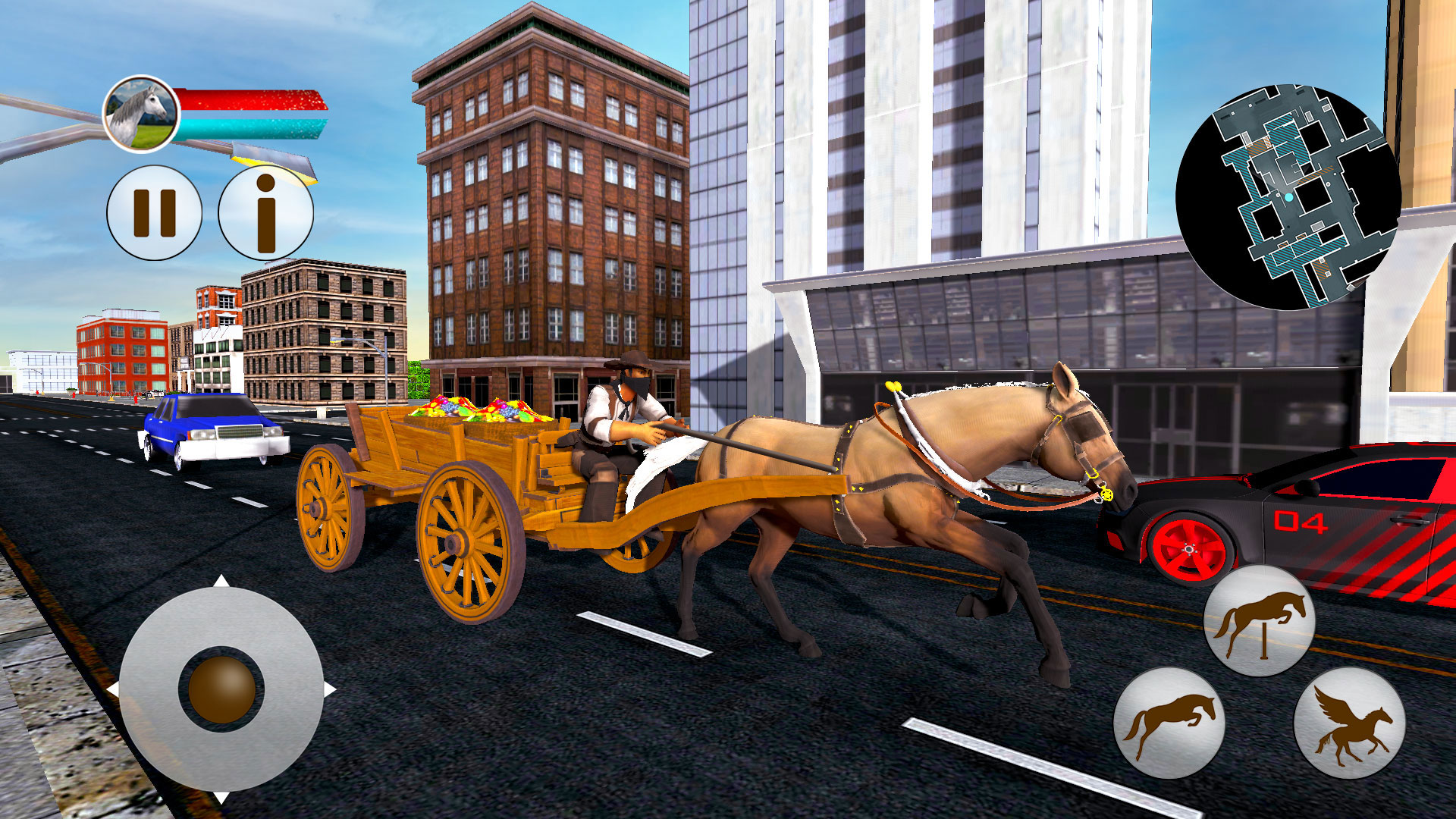 اسکرین شات 2 بازی Flying Horse Taxi Transport
