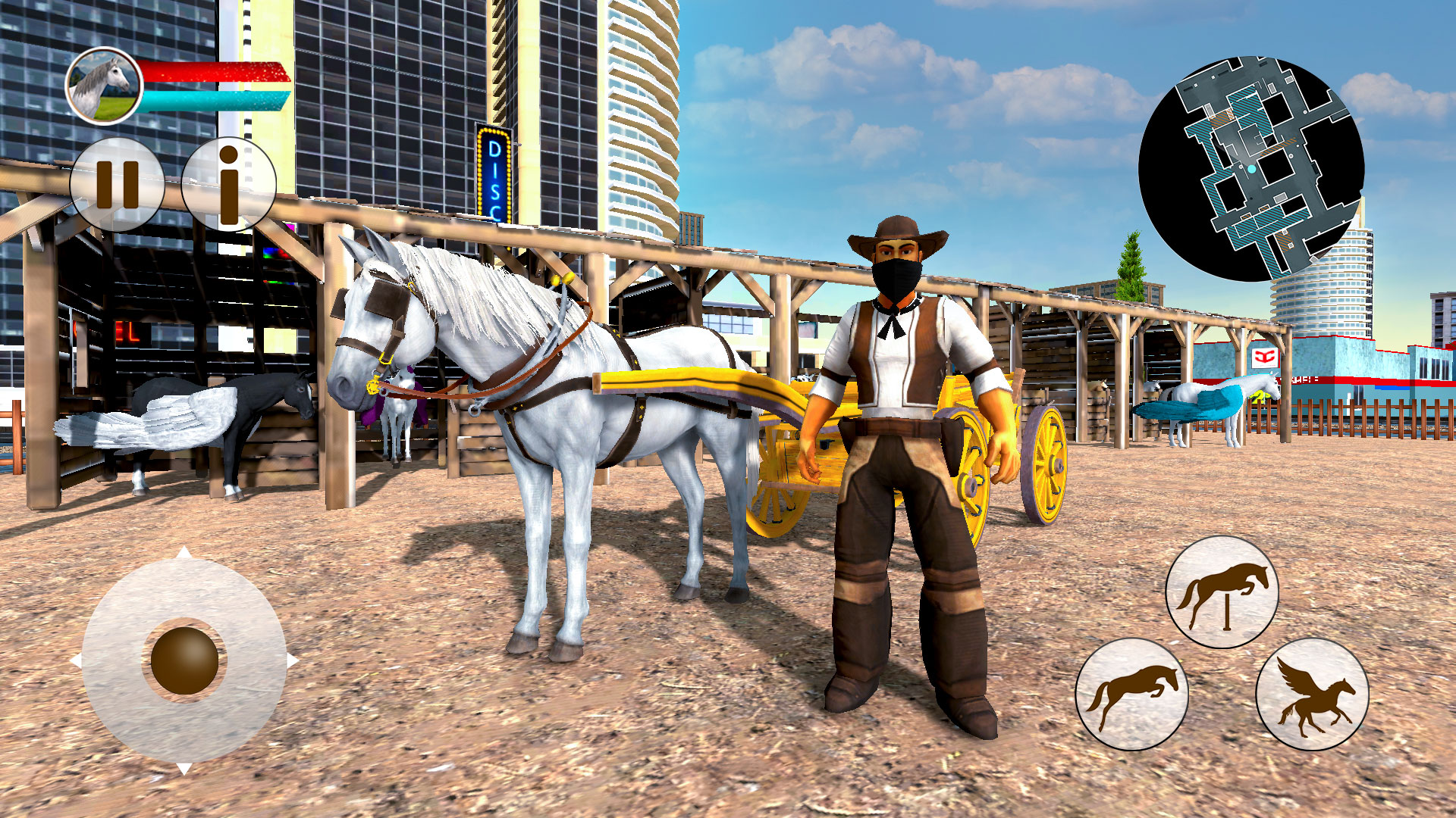 اسکرین شات 3 بازی Flying Horse Taxi Transport