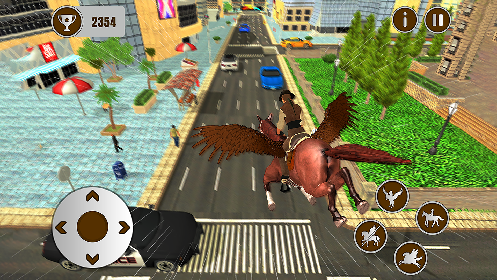 اسکرین شات 6 بازی Flying Horse Taxi Transport
