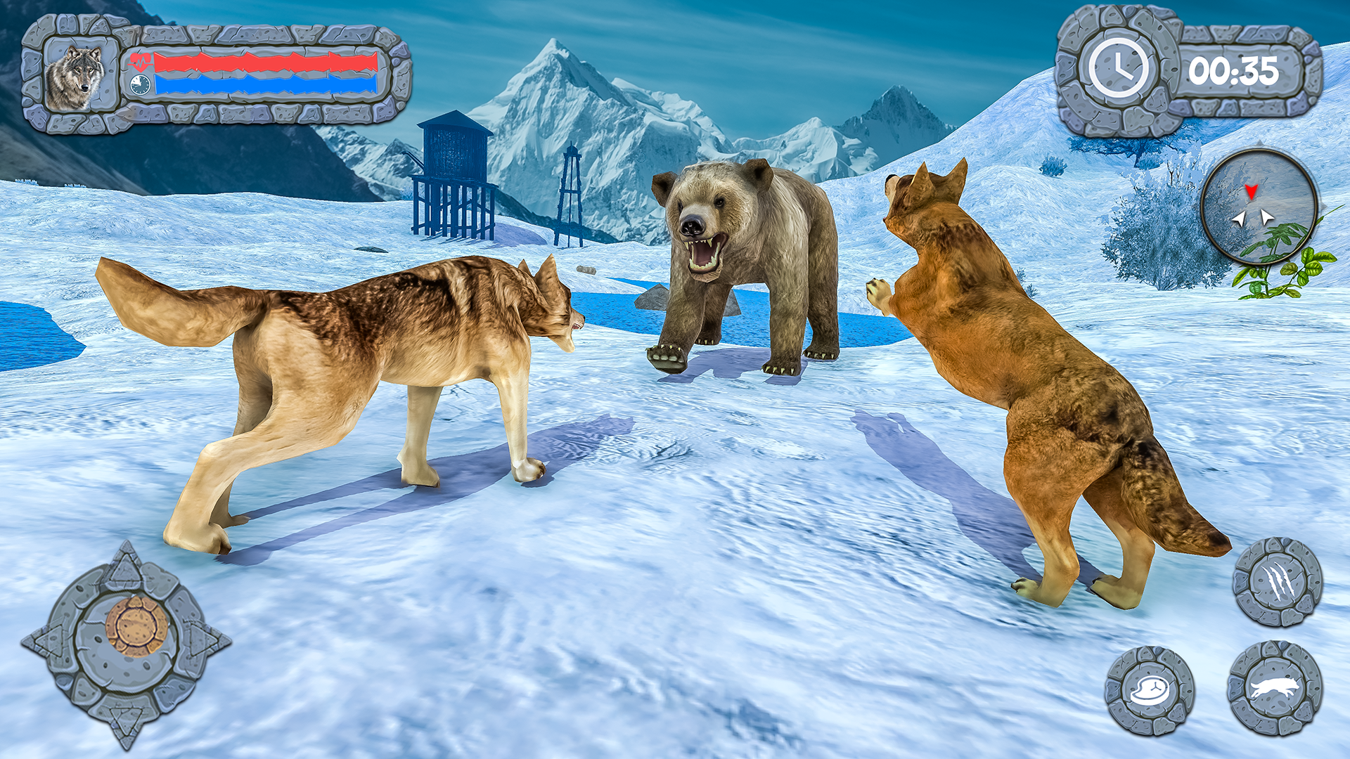 اسکرین شات 1 بازی Arctic Wolf Family Simulator