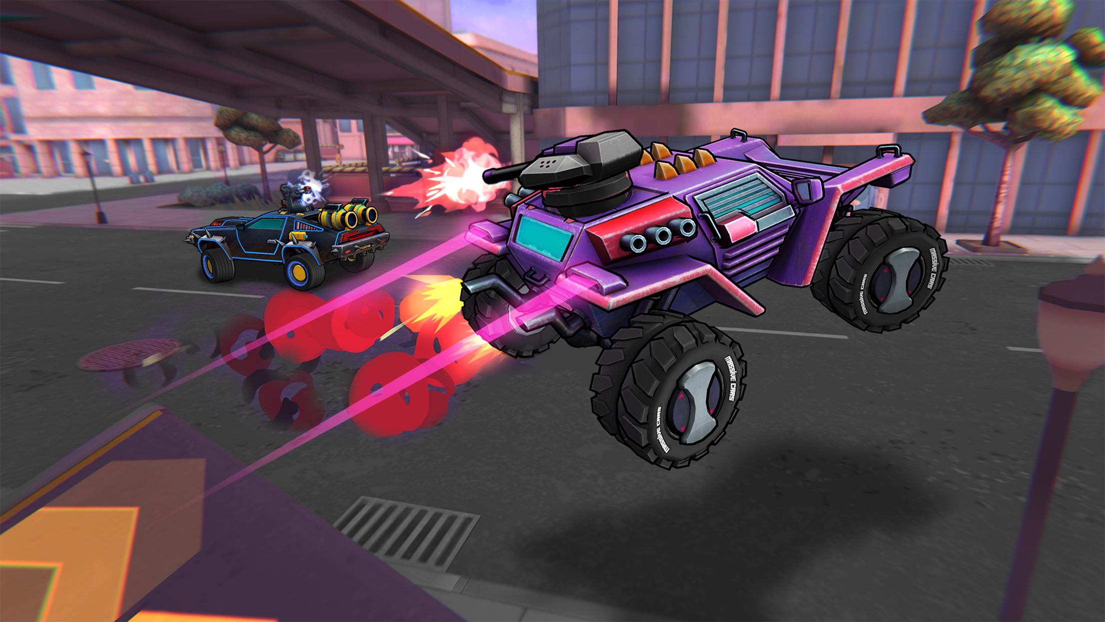 اسکرین شات 6 بازی Battle Cars: Nitro PvP Shooter