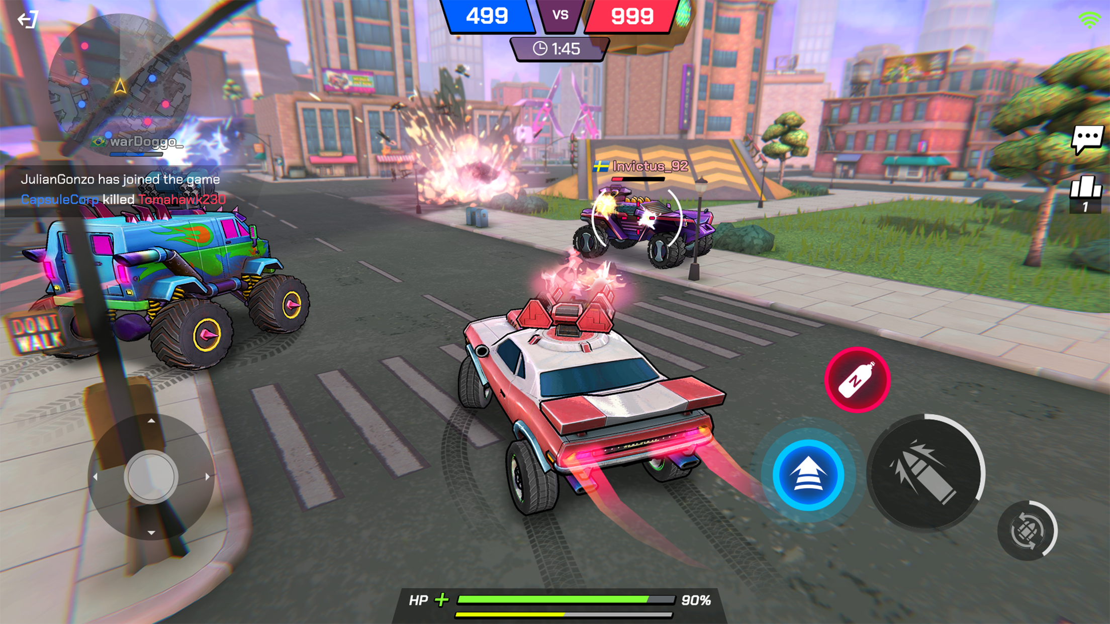 اسکرین شات 1 بازی Battle Cars: Nitro PvP Shooter