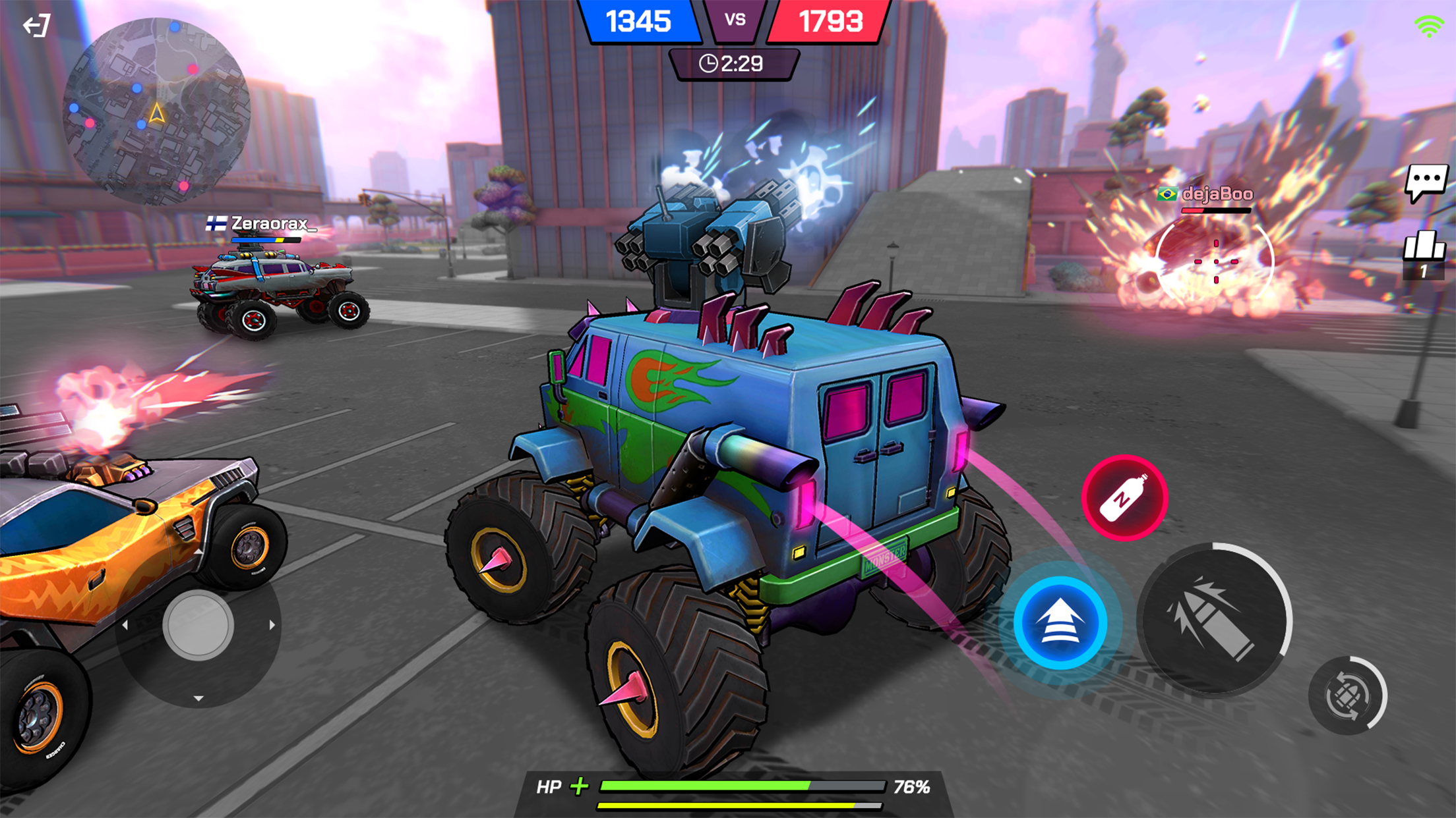 اسکرین شات 7 بازی Battle Cars: Nitro PvP Shooter