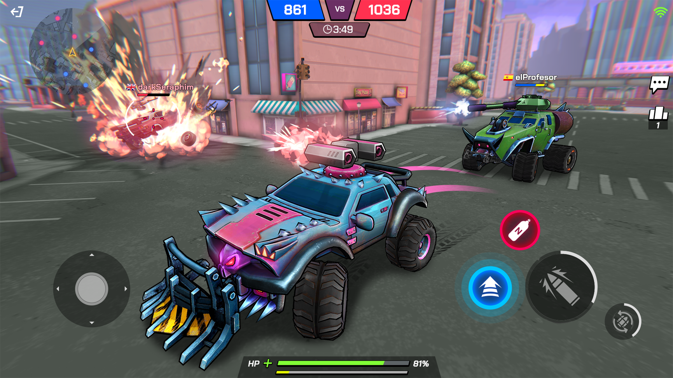 اسکرین شات 5 بازی Battle Cars: Nitro PvP Shooter