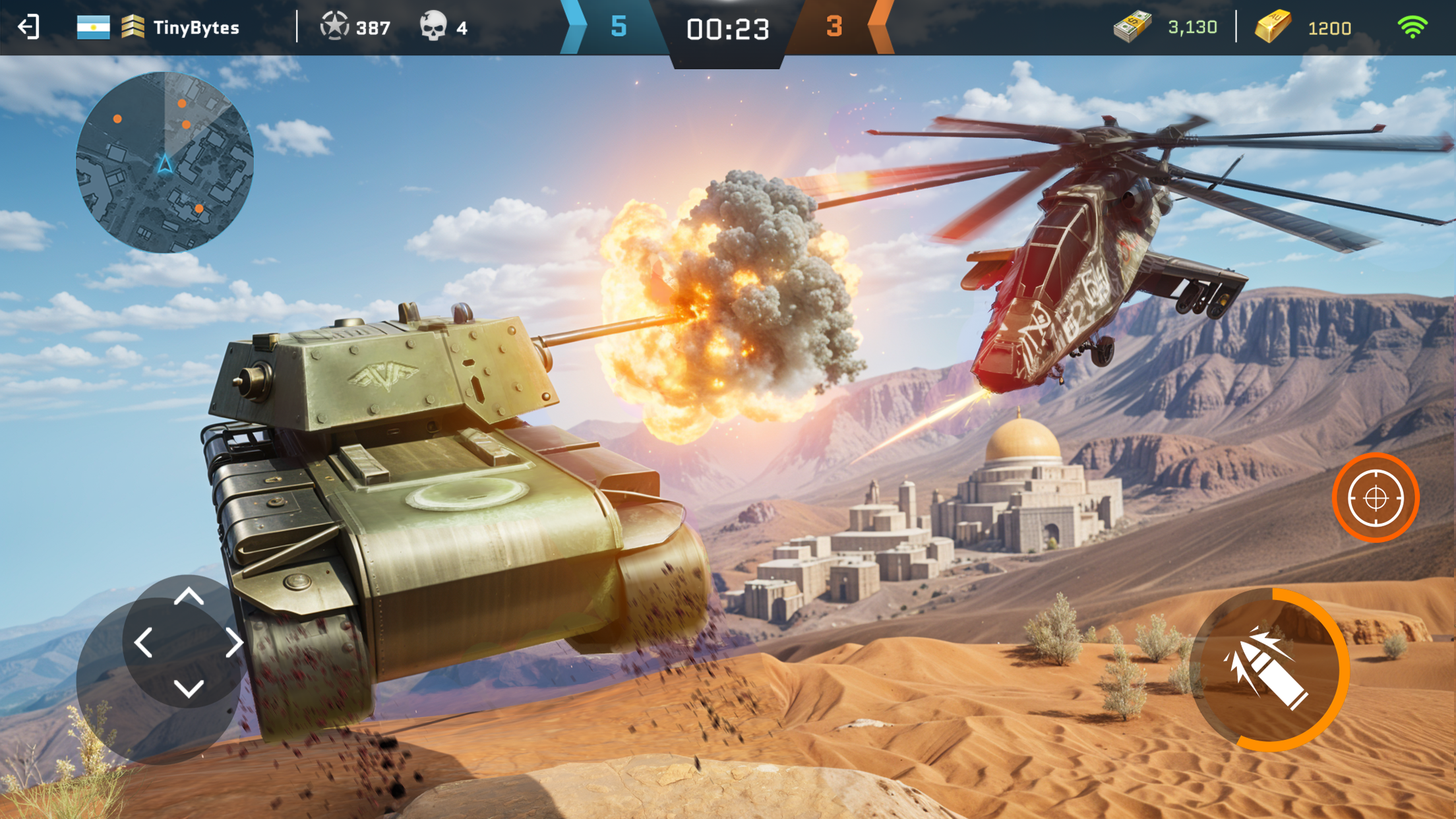 اسکرین شات 4 بازی Massive Warfare: Tanks PvP War