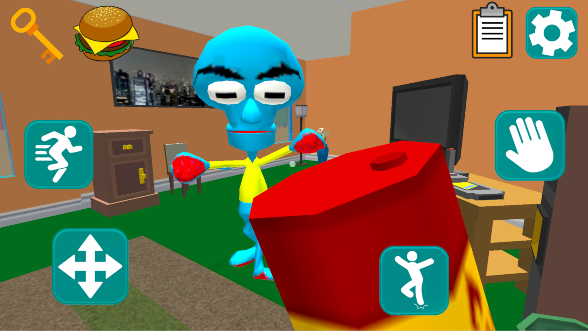 اسکرین شات 4 بازی Squid Neighbor. Sponge Escape