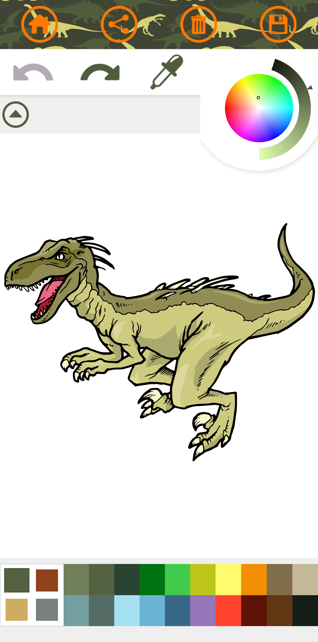اسکرین شات 6 بازی Dinosaurs Coloring Book Dino