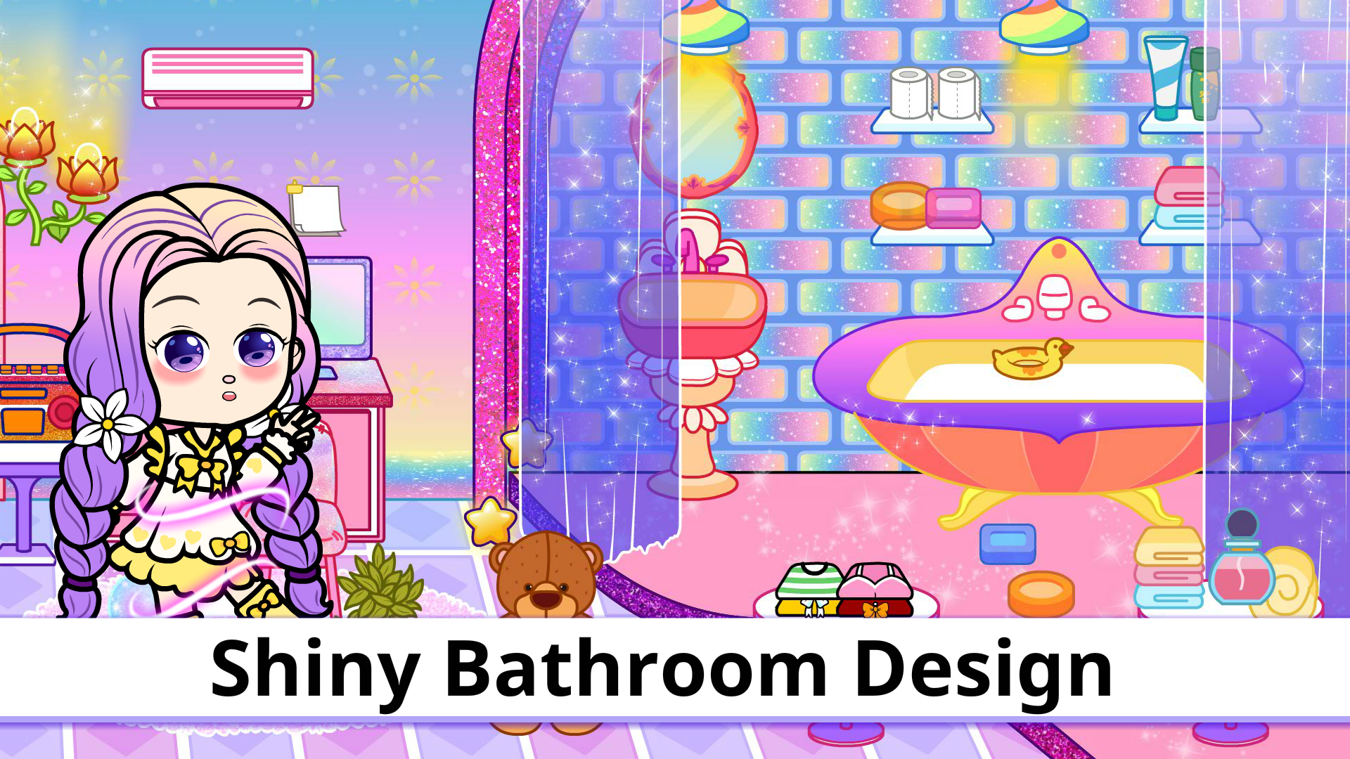 اسکرین شات 5 بازی Tizi Glitter House Design Game