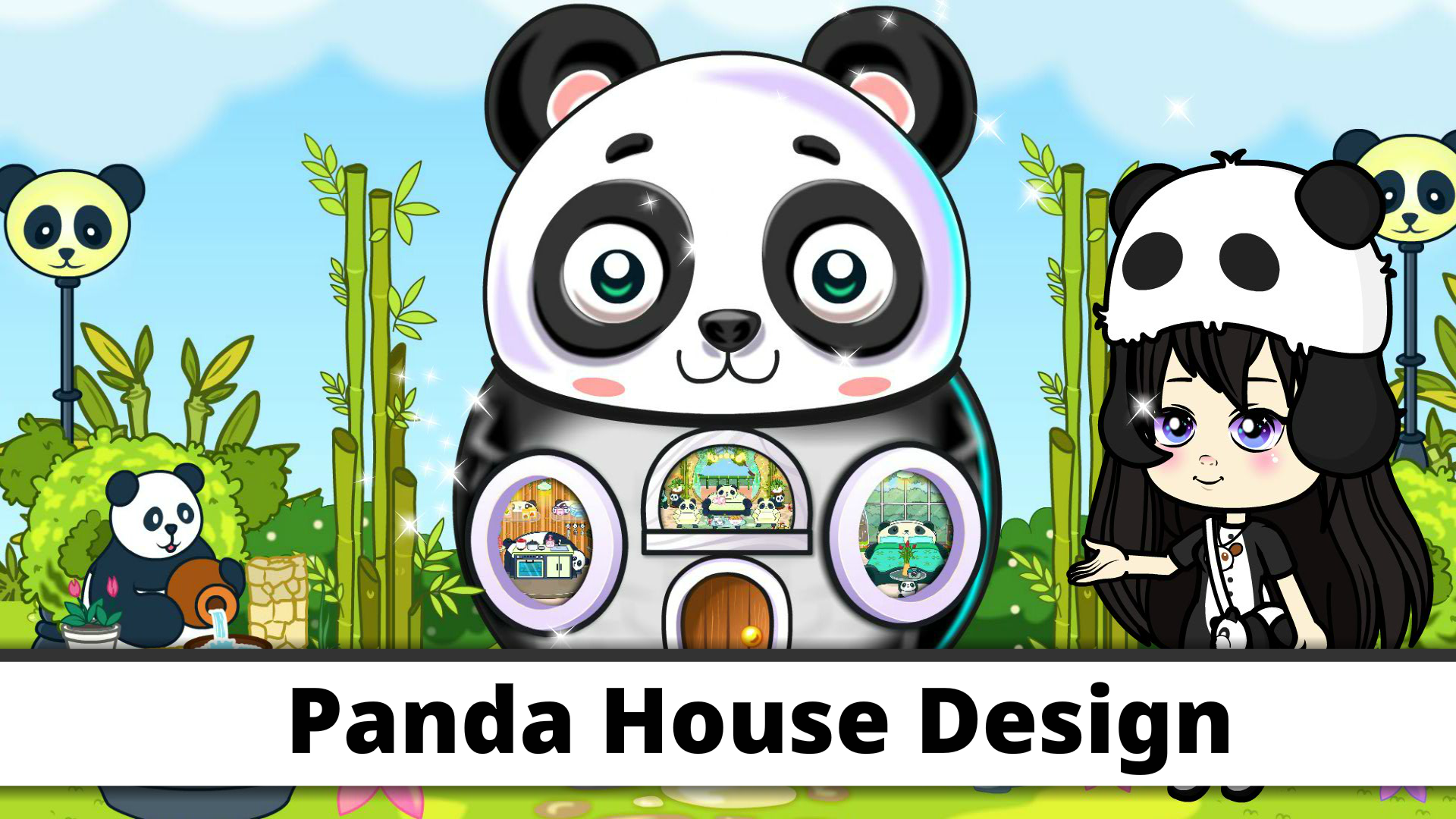 اسکرین شات 4 بازی Tizi Panda House Design Games