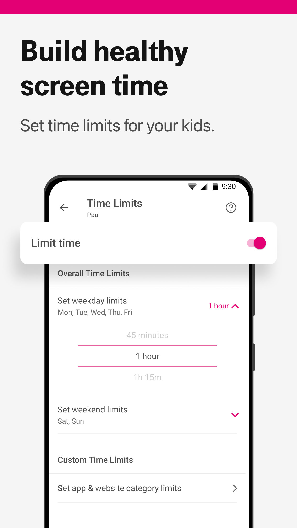 اسکرین شات 2 برنامه T-Mobile® FamilyMode™