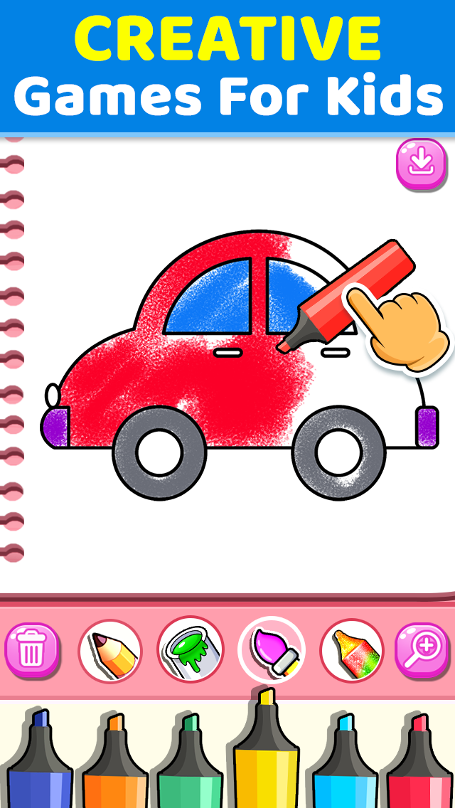 اسکرین شات 3 برنامه Toddler Coloring Book