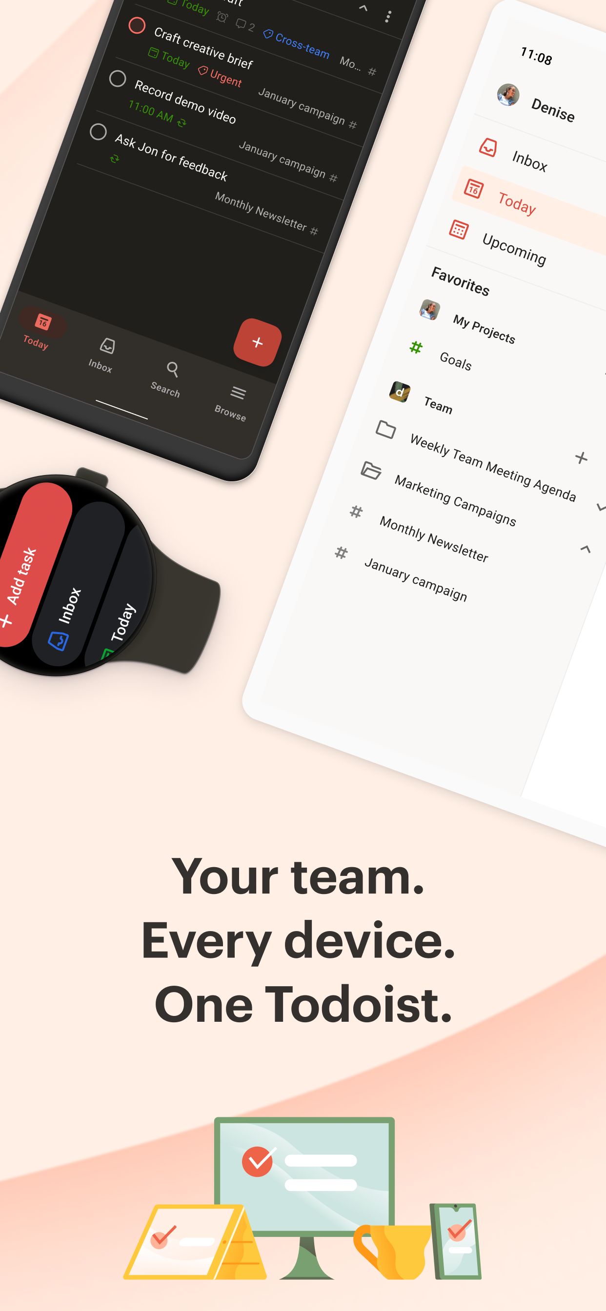 اسکرین شات 7 برنامه Todoist: To Do List & Calendar
