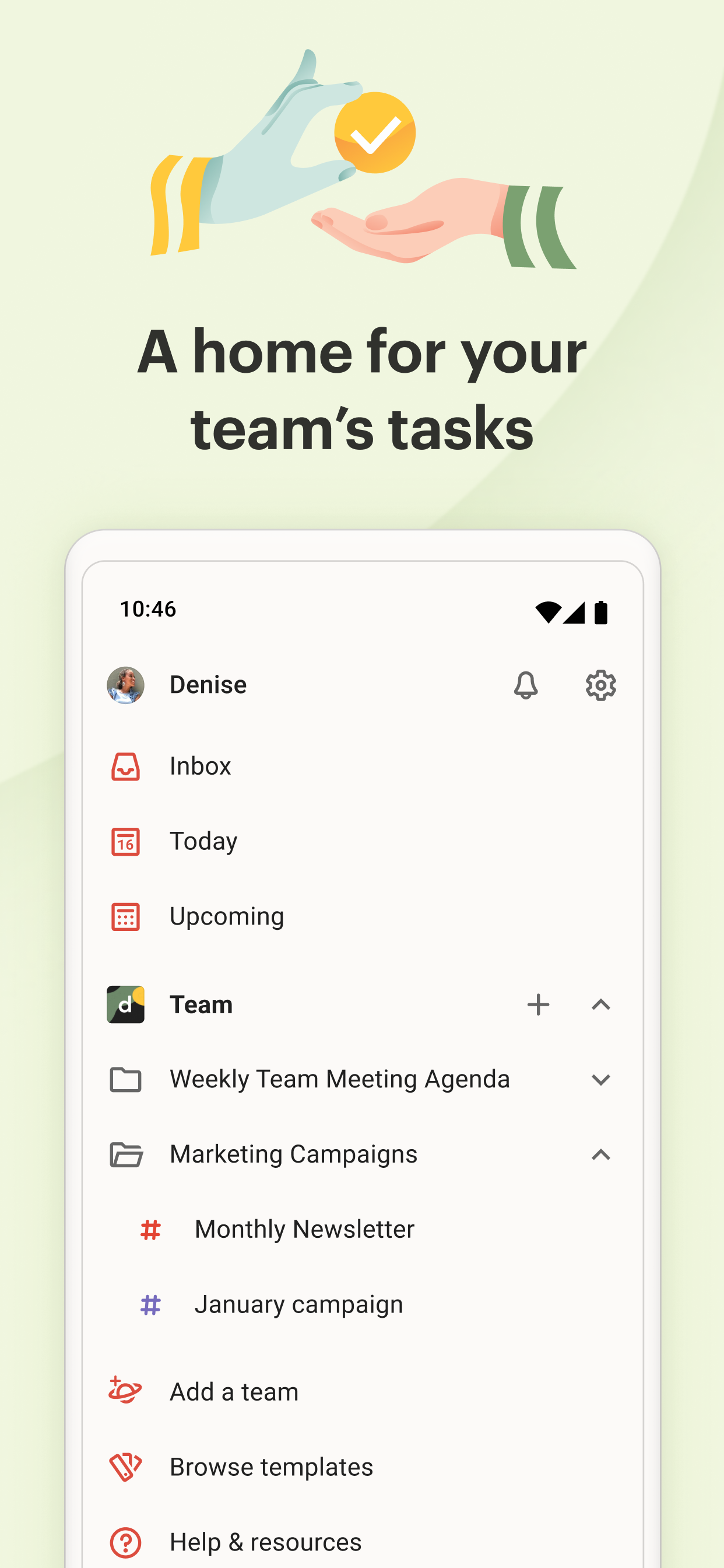 اسکرین شات 4 برنامه Todoist: To Do List & Calendar
