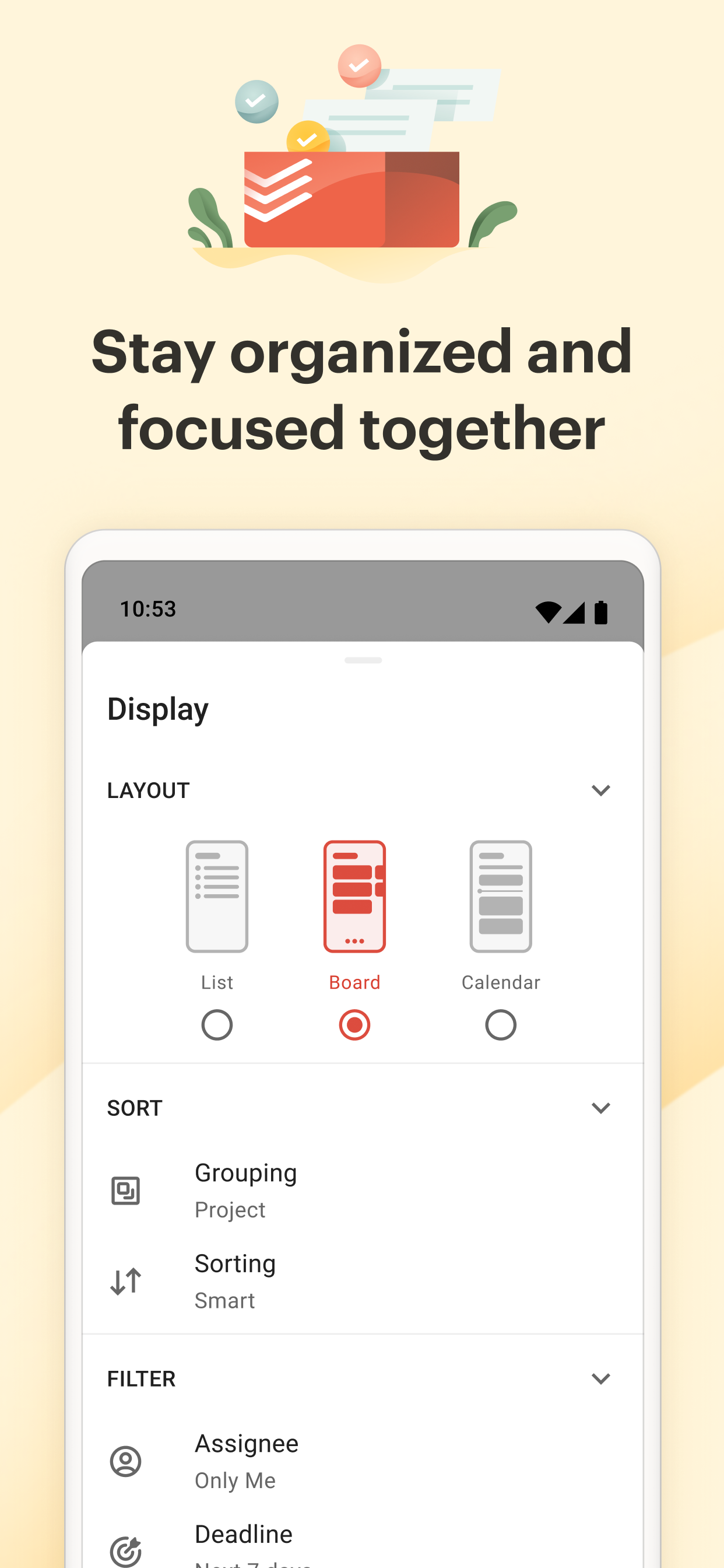 اسکرین شات 5 برنامه Todoist: To Do List & Calendar