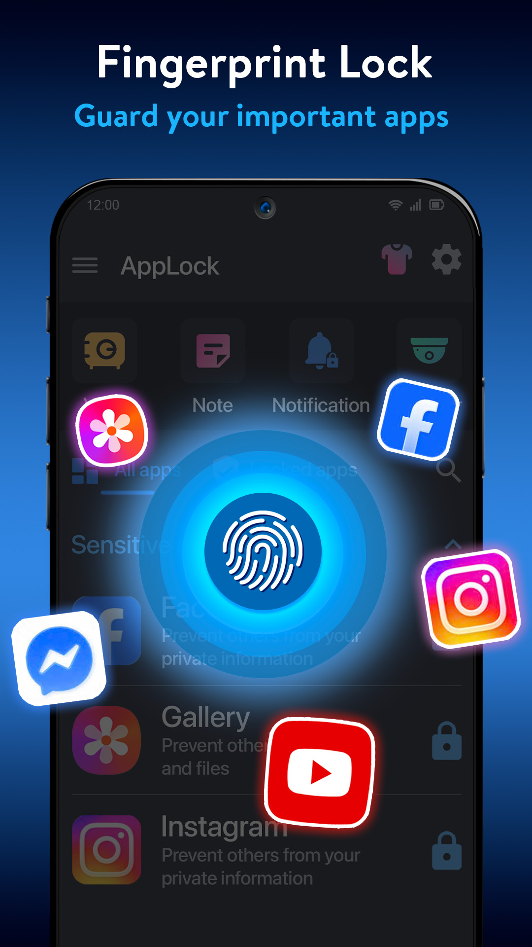 اسکرین شات 6 برنامه Applock