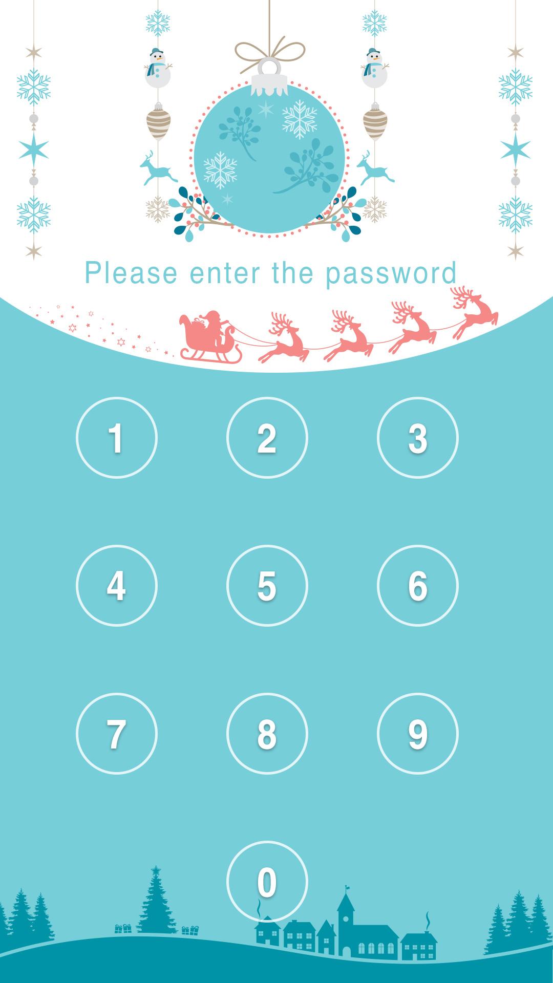 اسکرین شات 3 برنامه Applock Theme Holiday