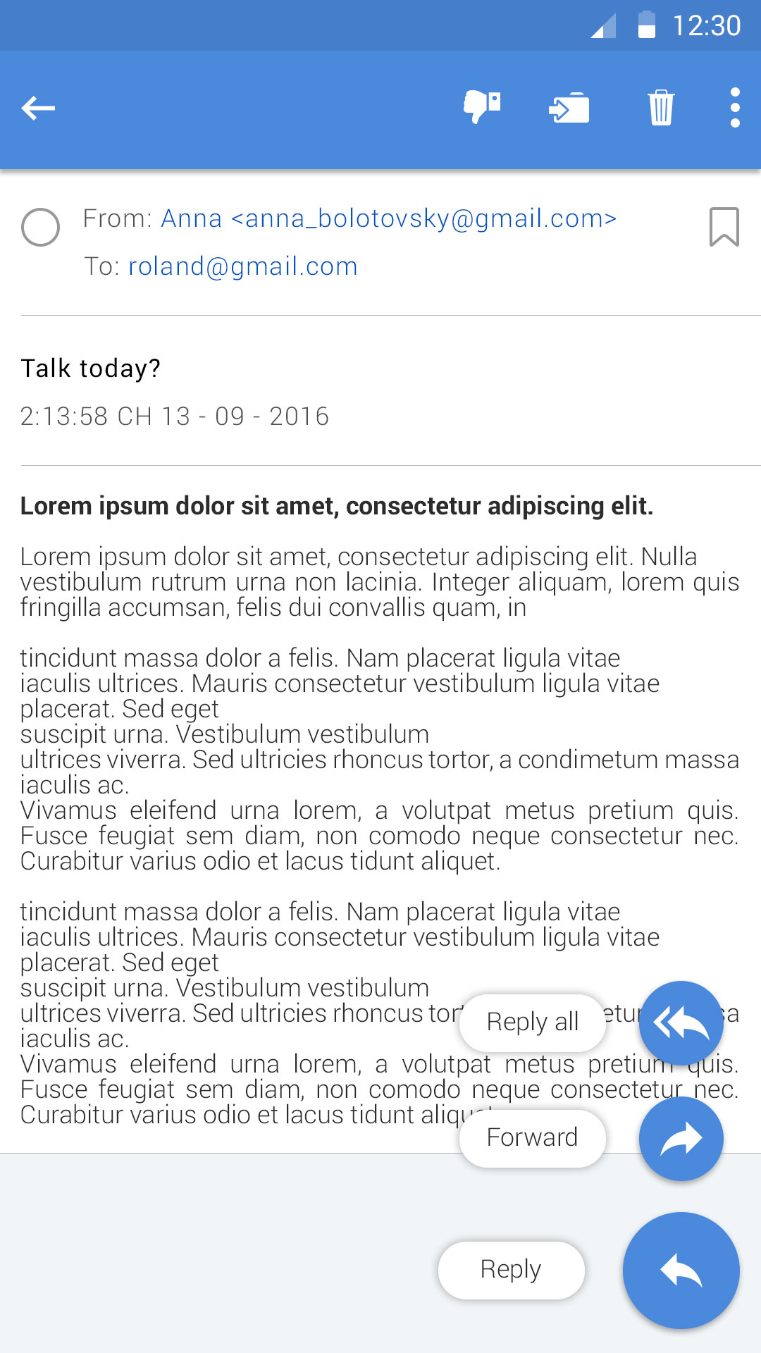 اسکرین شات 4 برنامه Email - Mail Mailbox