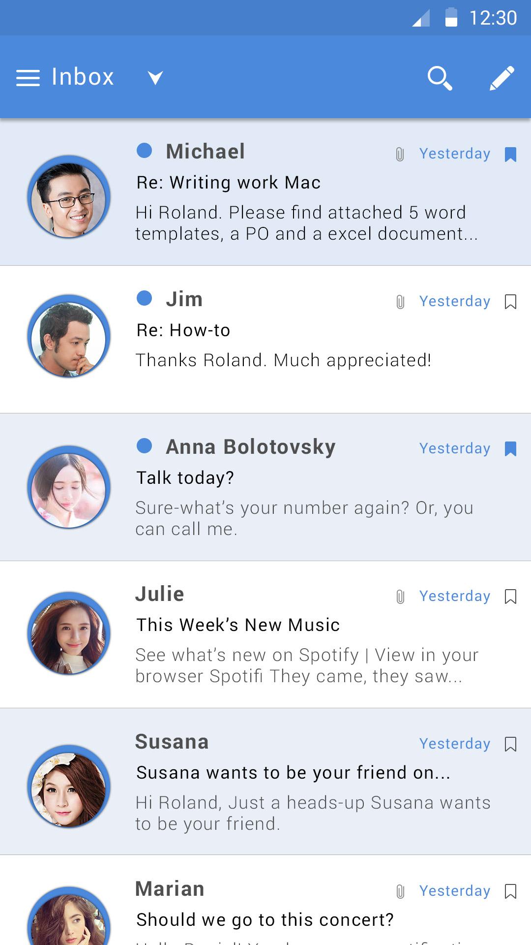 اسکرین شات 8 برنامه Email - Mail Mailbox