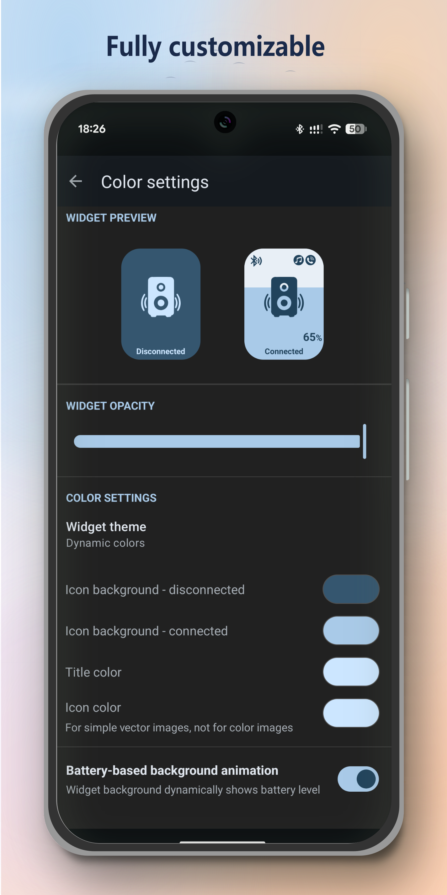 اسکرین شات 4 برنامه Bluetooth Audio Connect Widget