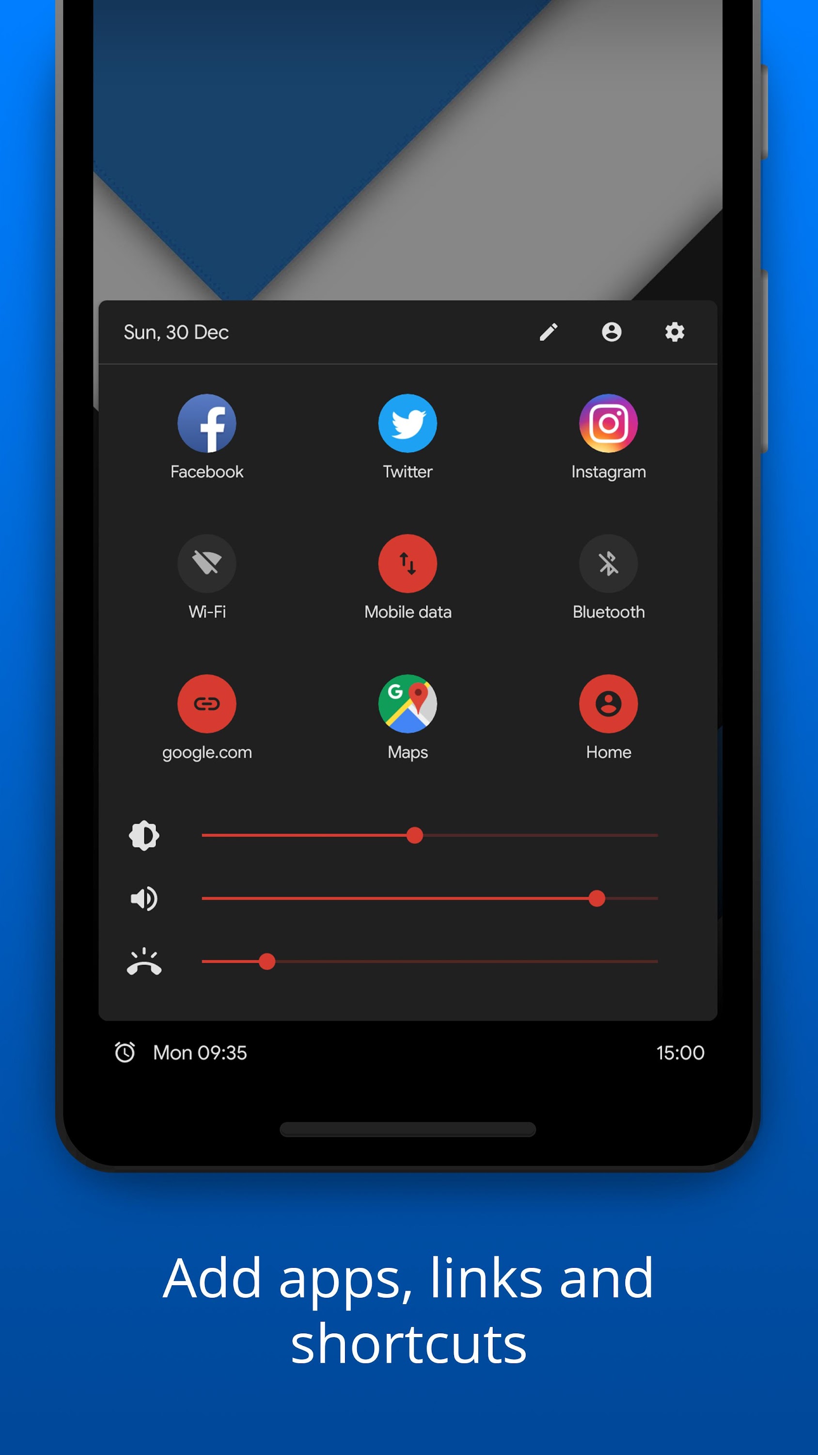 اسکرین شات 5 برنامه Bottom Quick Settings