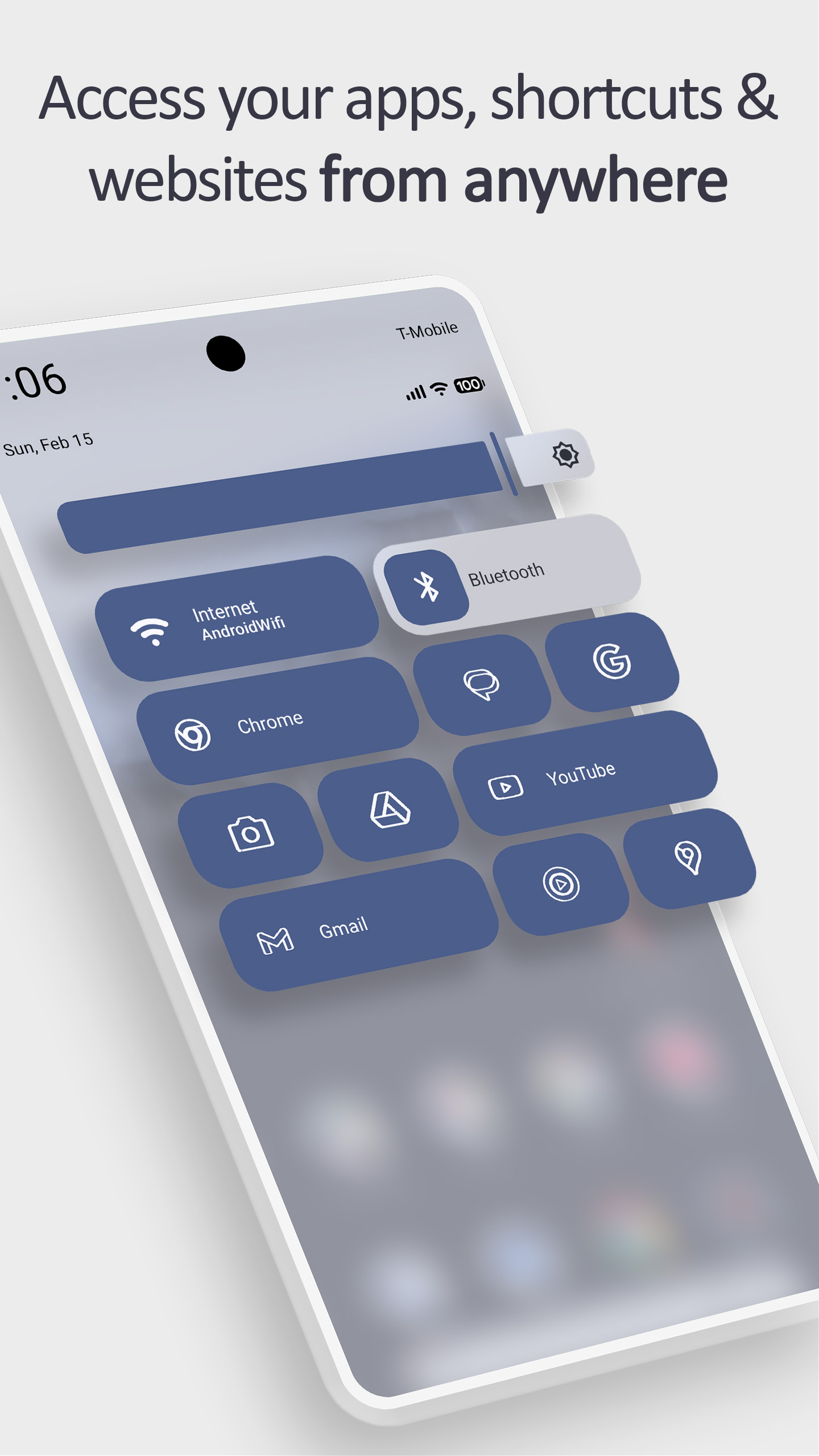 اسکرین شات 1 برنامه Tile Shortcuts: Quick settings