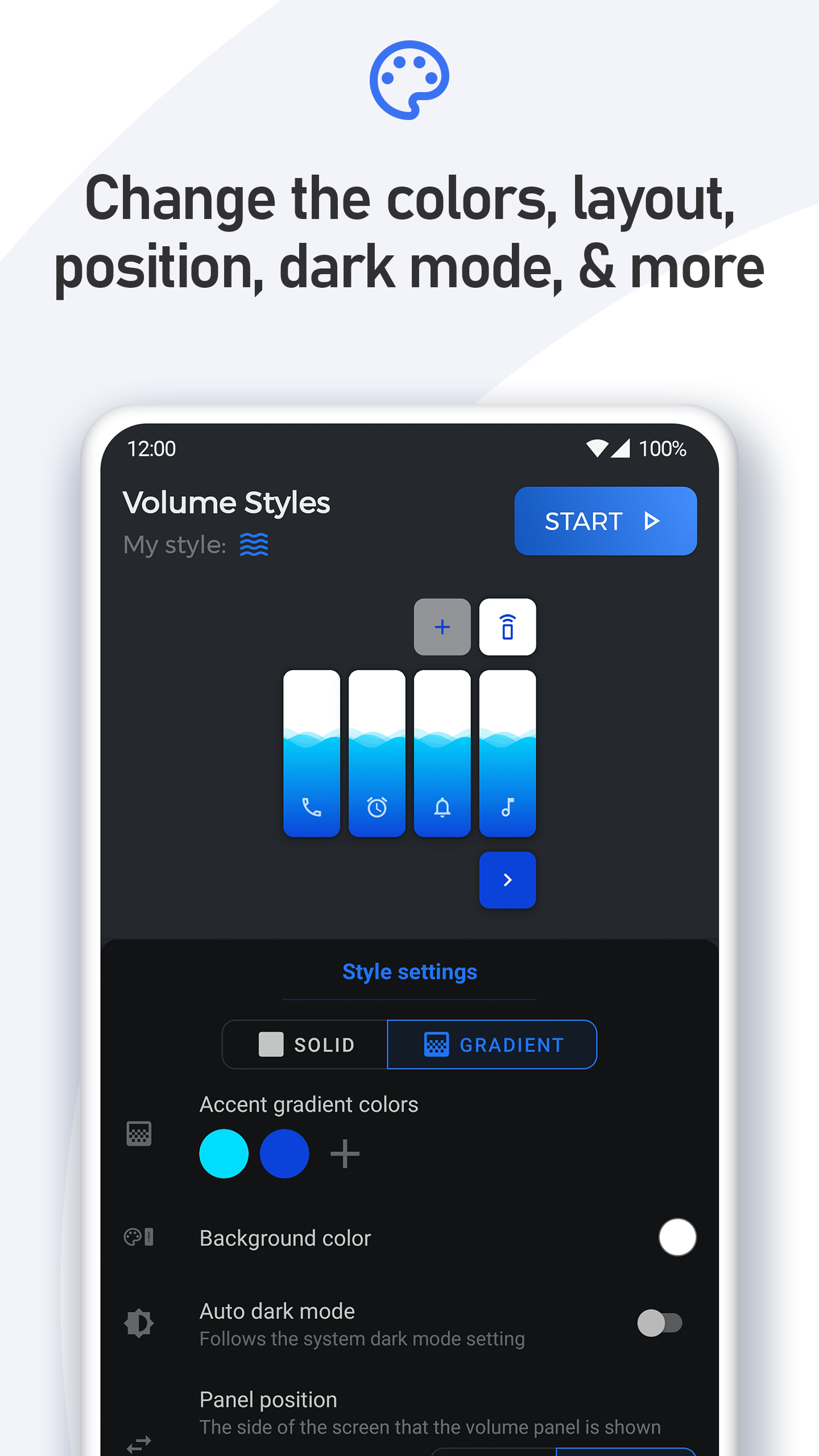 اسکرین شات 5 برنامه Volume Styles - Custom control
