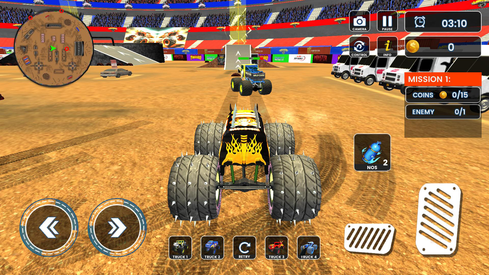 اسکرین شات 5 بازی 4x4 Monster Truck Game - Derby
