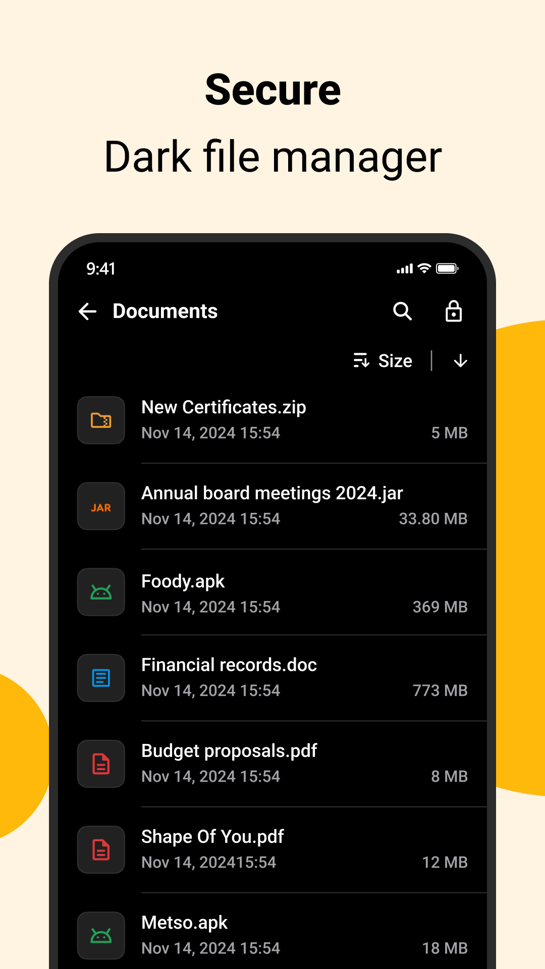 اسکرین شات 5 برنامه My Files - File Manager