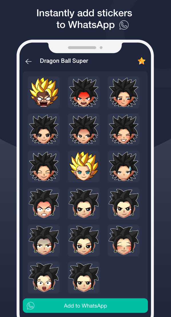 اسکرین شات 5 برنامه Anime Stickers for Whatsapp