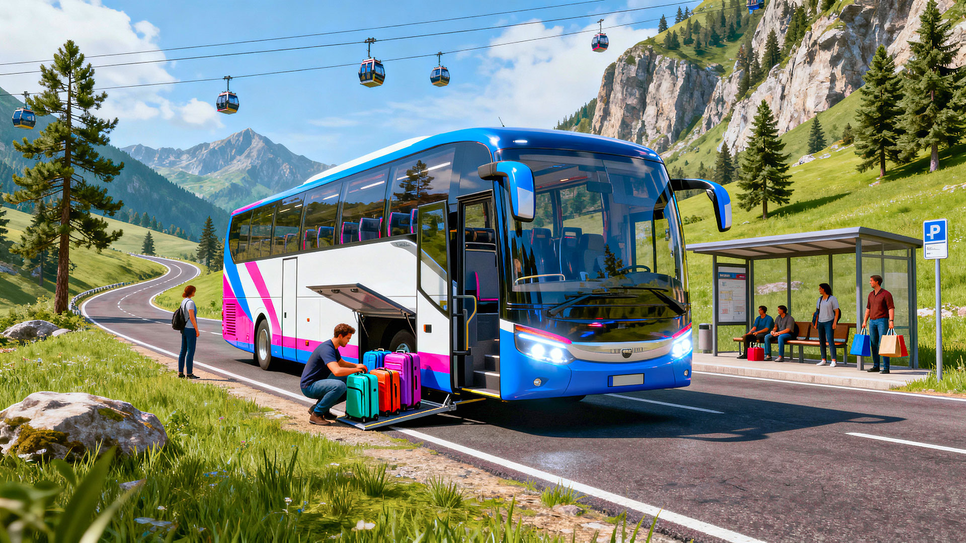 اسکرین شات 4 بازی Indian Bus Game: Bus Simulator