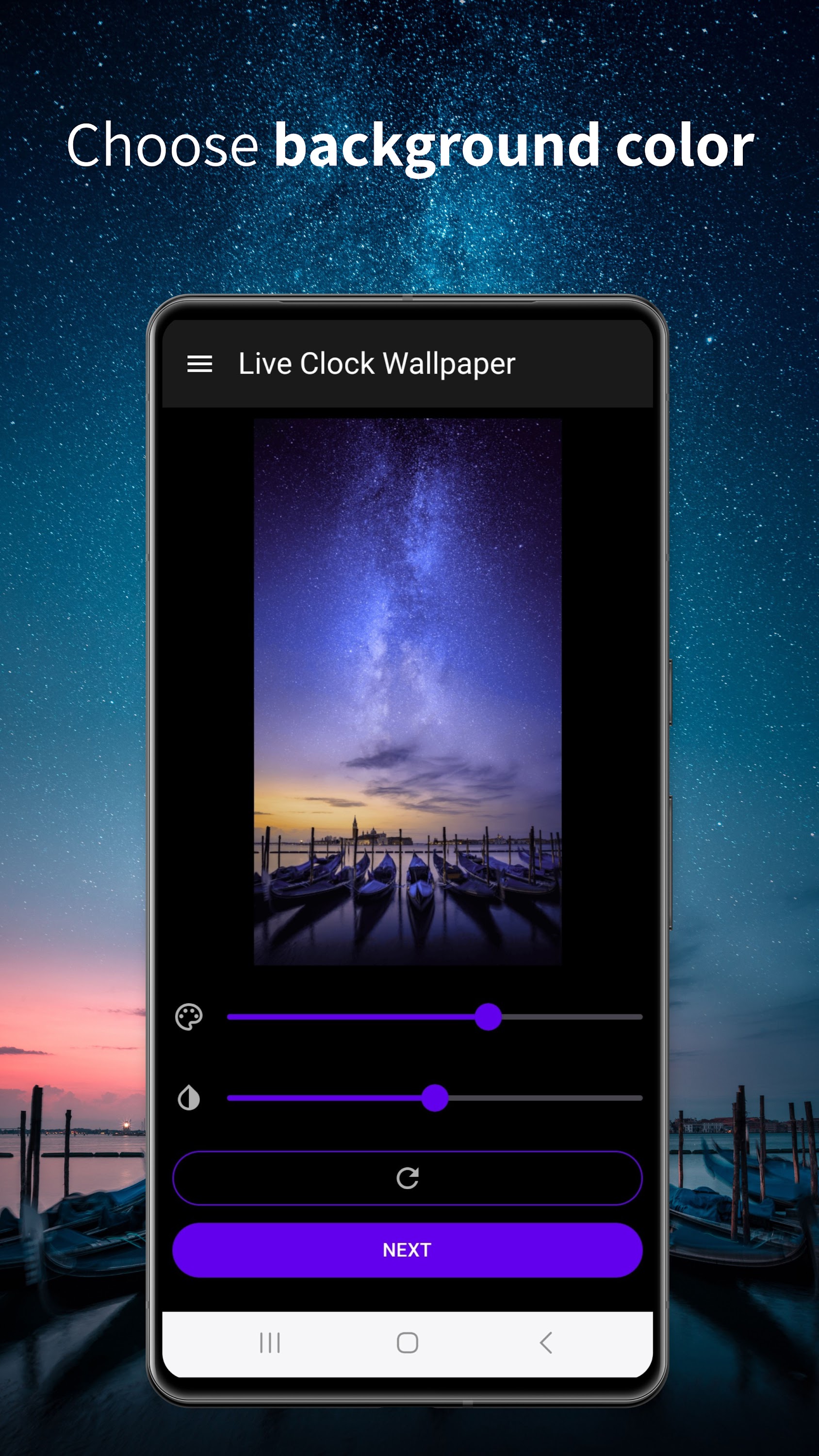 اسکرین شات 2 برنامه Clock Live Wallpaper