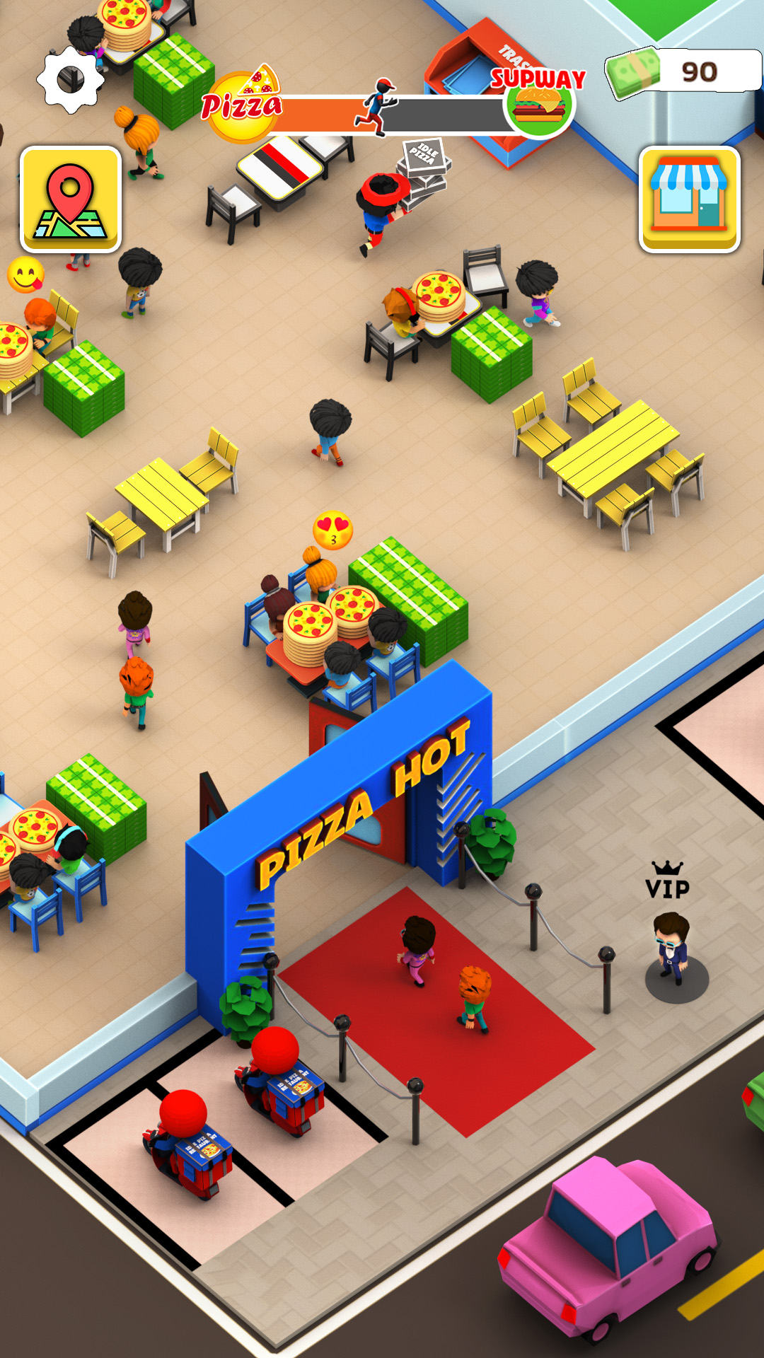 اسکرین شات 3 بازی Idle Pizza Restaurant