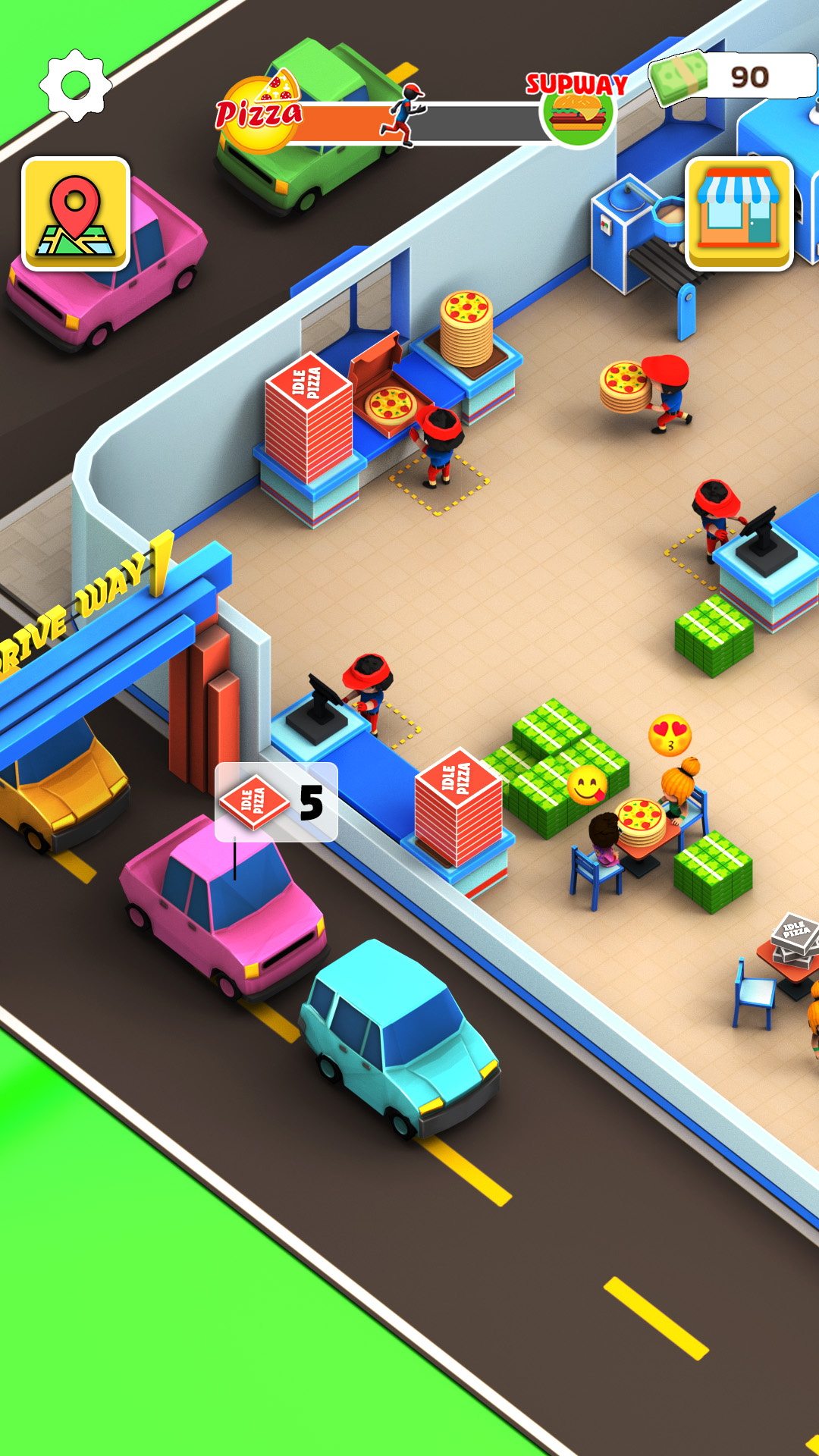 اسکرین شات 2 بازی Idle Pizza Restaurant