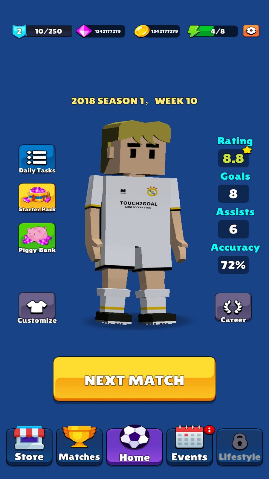 اسکرین شات 2 بازی ستاره مینی فوتبال | نسخه مود شده