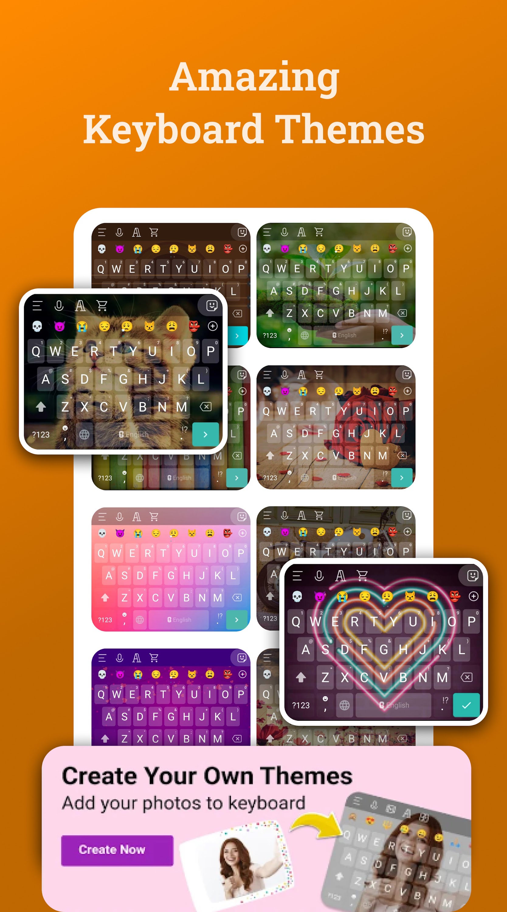اسکرین شات 3 برنامه Bobble AI Keyboard Memes, Gifs