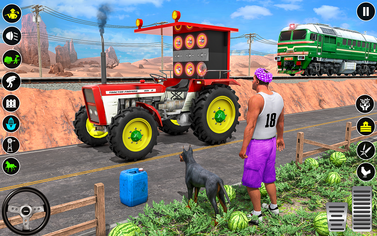 اسکرین شات 3 بازی Tractor Driving Tractor Games