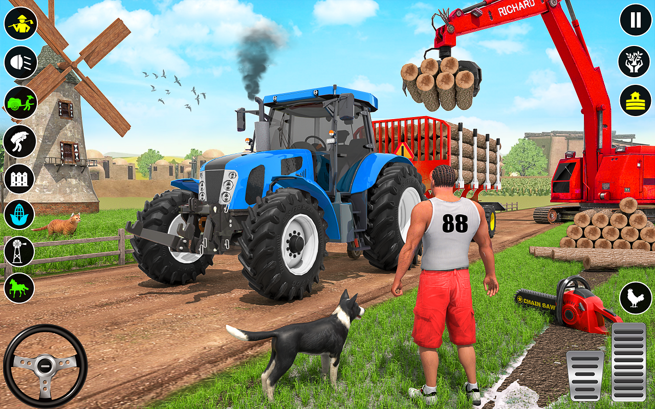 اسکرین شات 6 بازی Tractor Driving Tractor Games