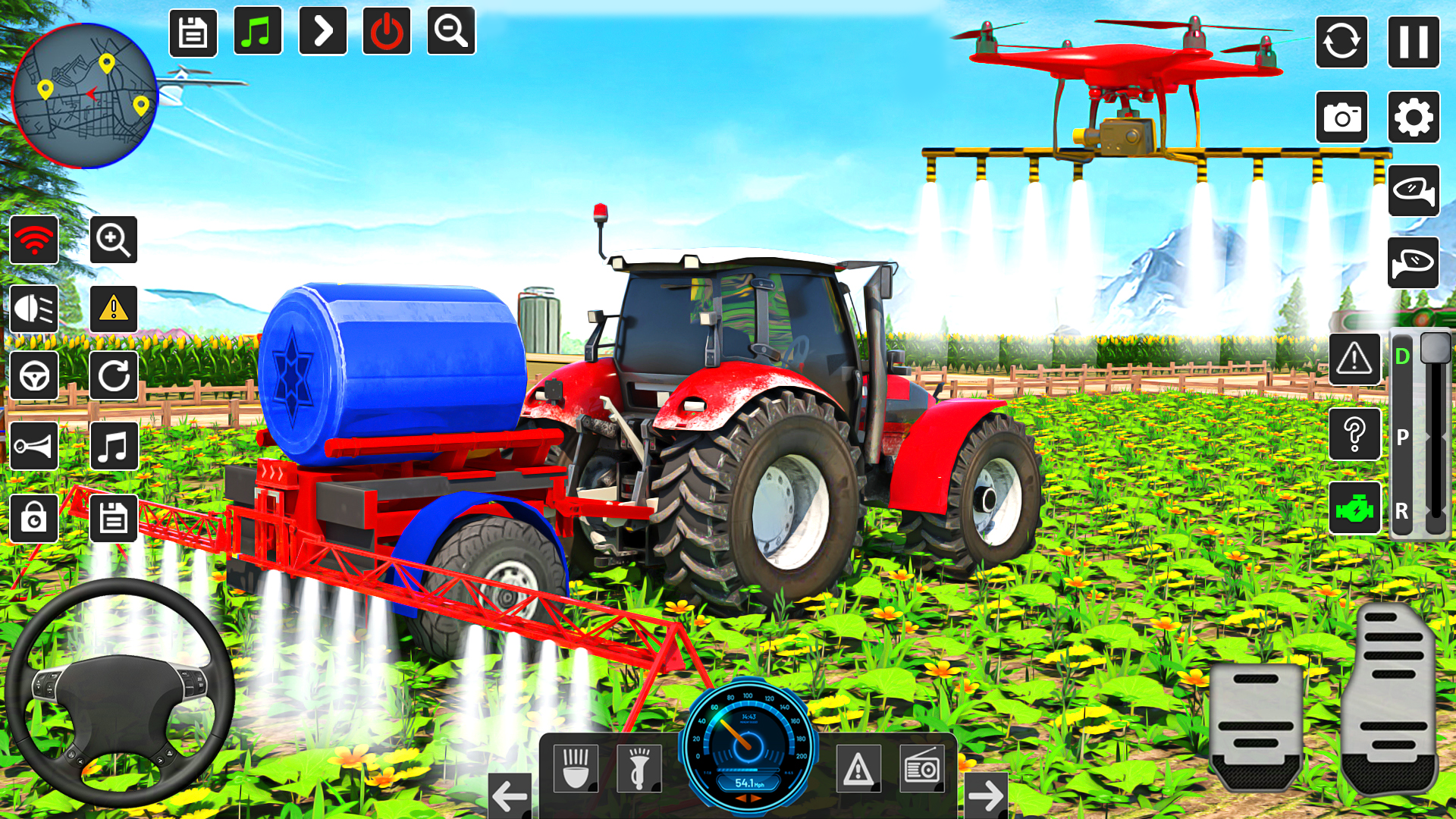 اسکرین شات 4 بازی Real Tractor Driving Game