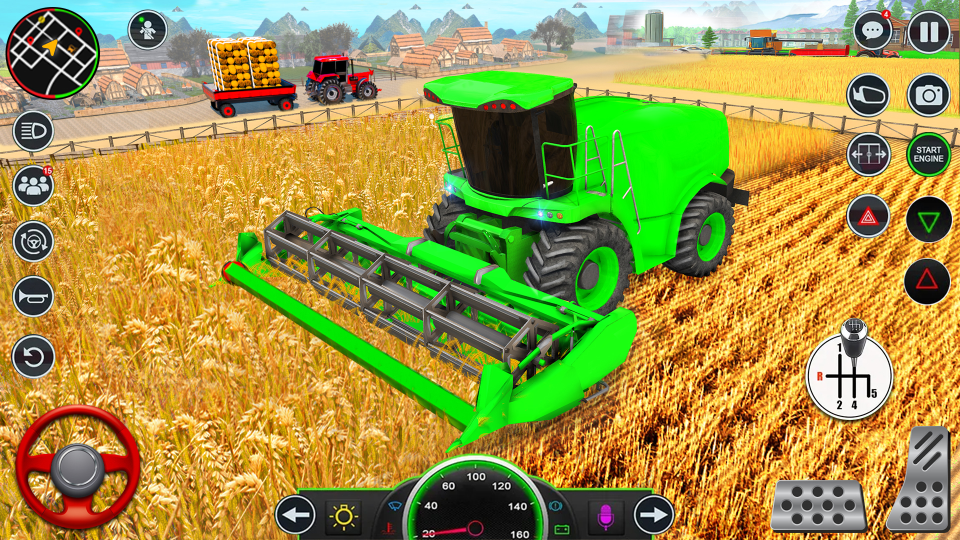 اسکرین شات 5 بازی Real Tractor Driving Game