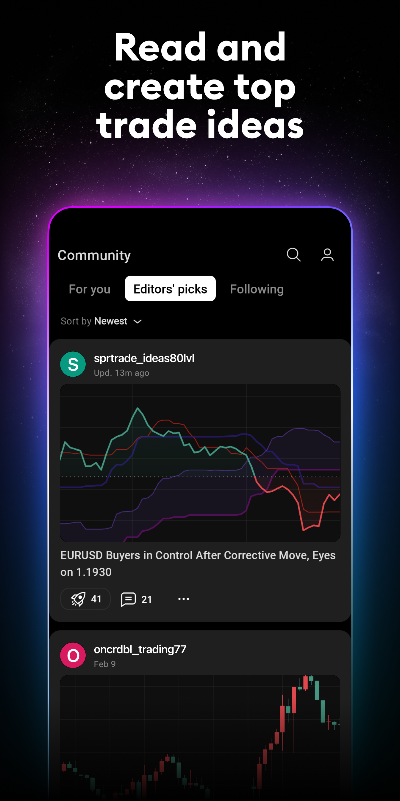 اسکرین شات 4 برنامه TradingView: Track All Markets