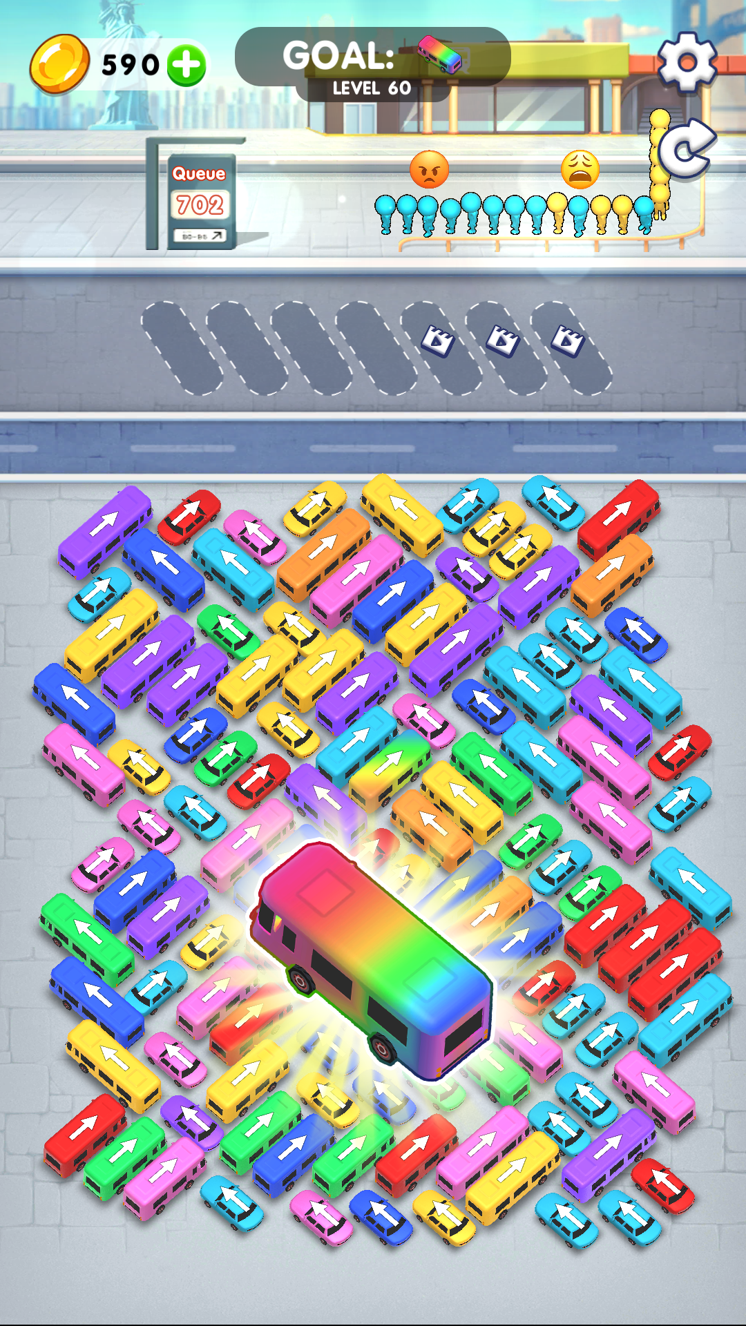 اسکرین شات 2 بازی Station Jam Escape: Color Sort