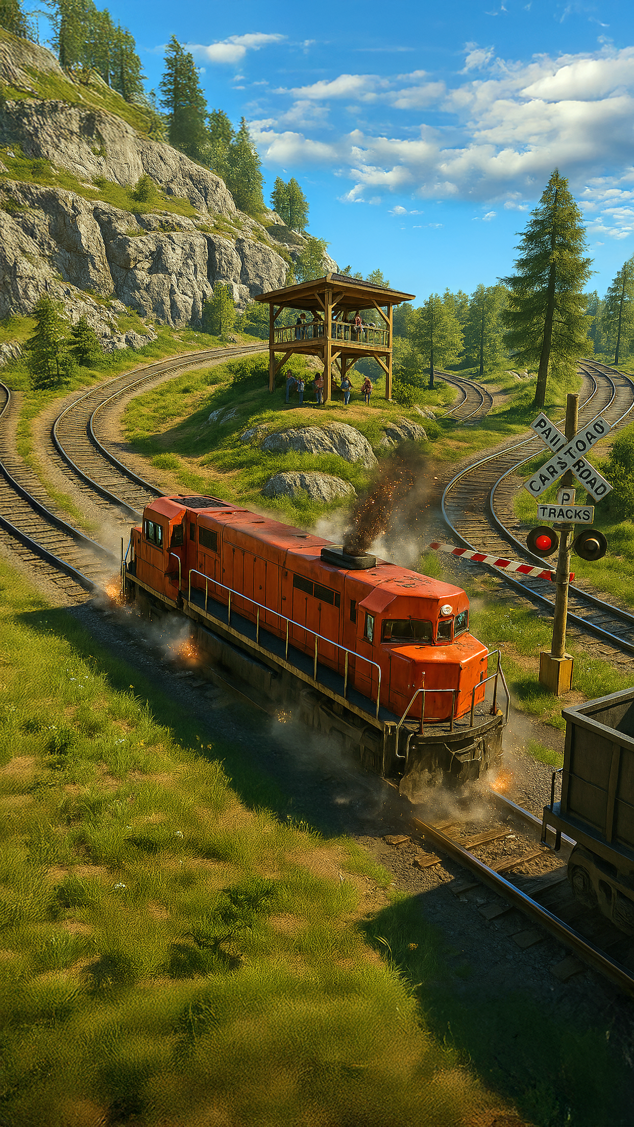 اسکرین شات 1 بازی Train Ramp Jumping