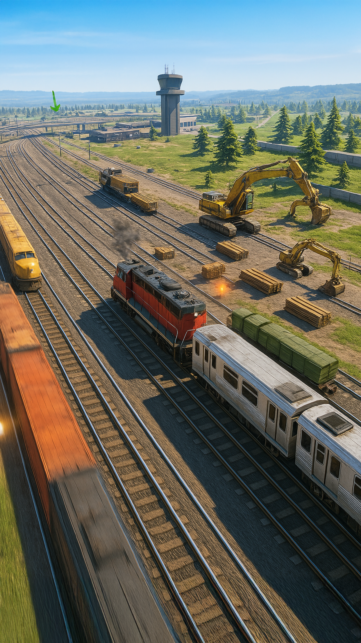اسکرین شات 2 بازی Train Ramp Jumping