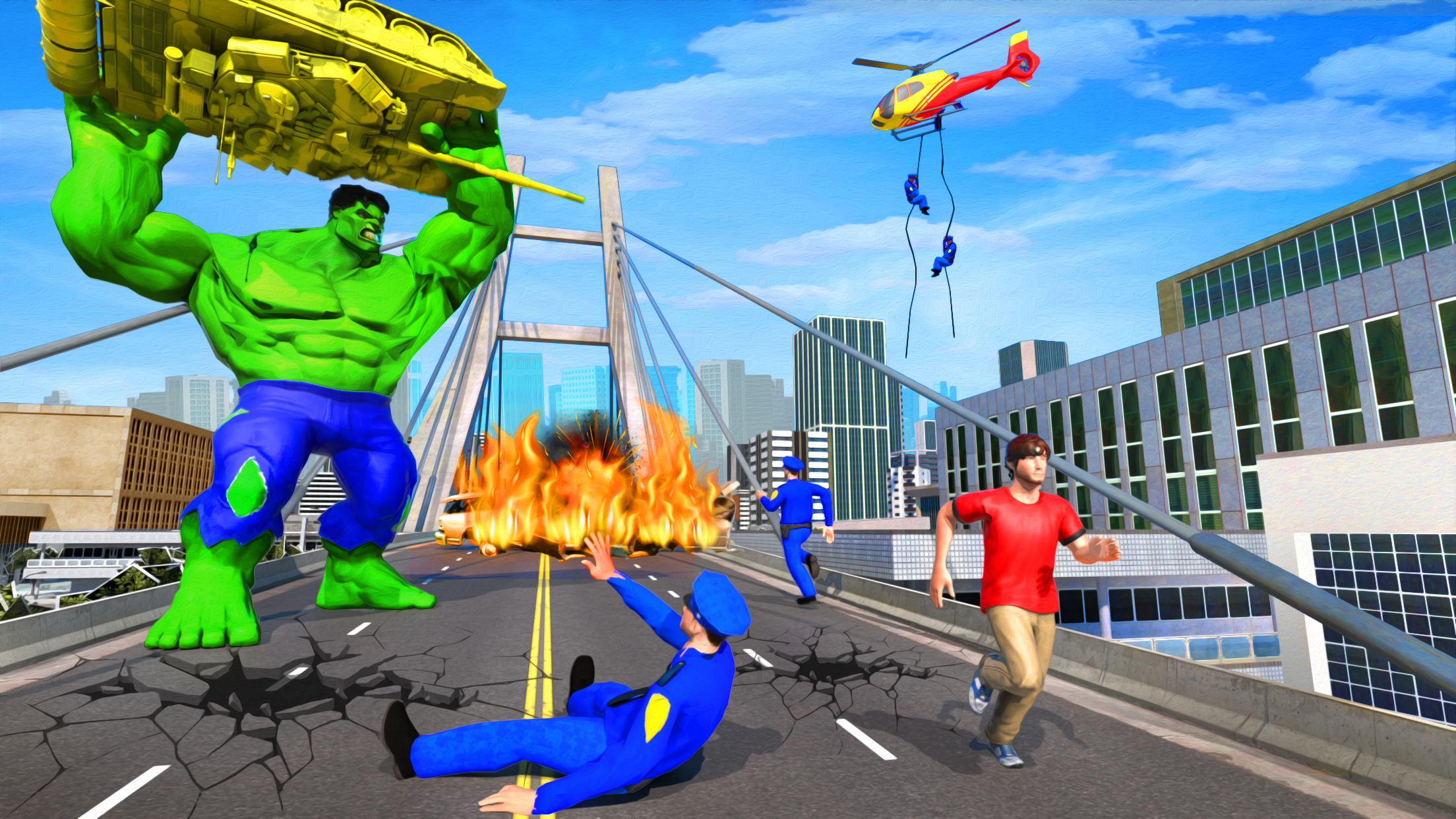 اسکرین شات 3 برنامه Incredible Monster Hero Attack