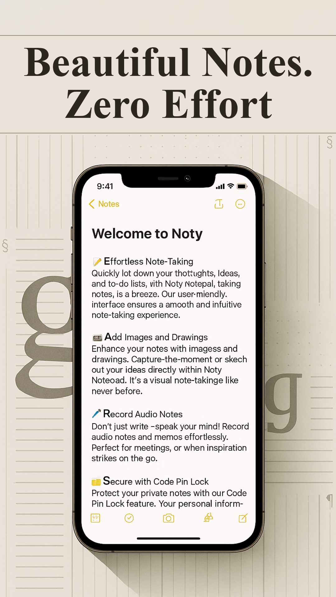 اسکرین شات 2 برنامه Notepad - Take Notes